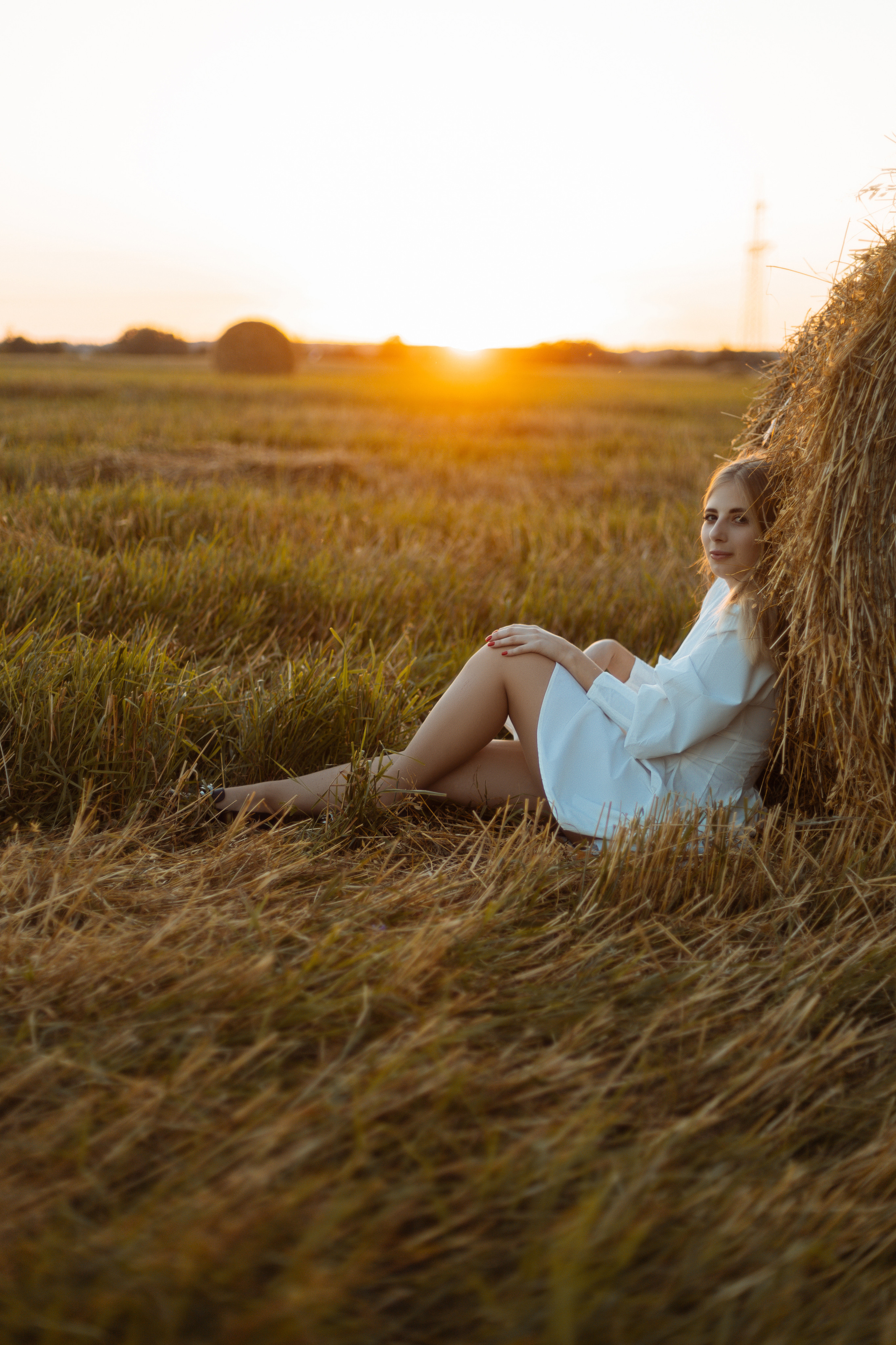 Закат в поле. Фотограф Александра Просекова