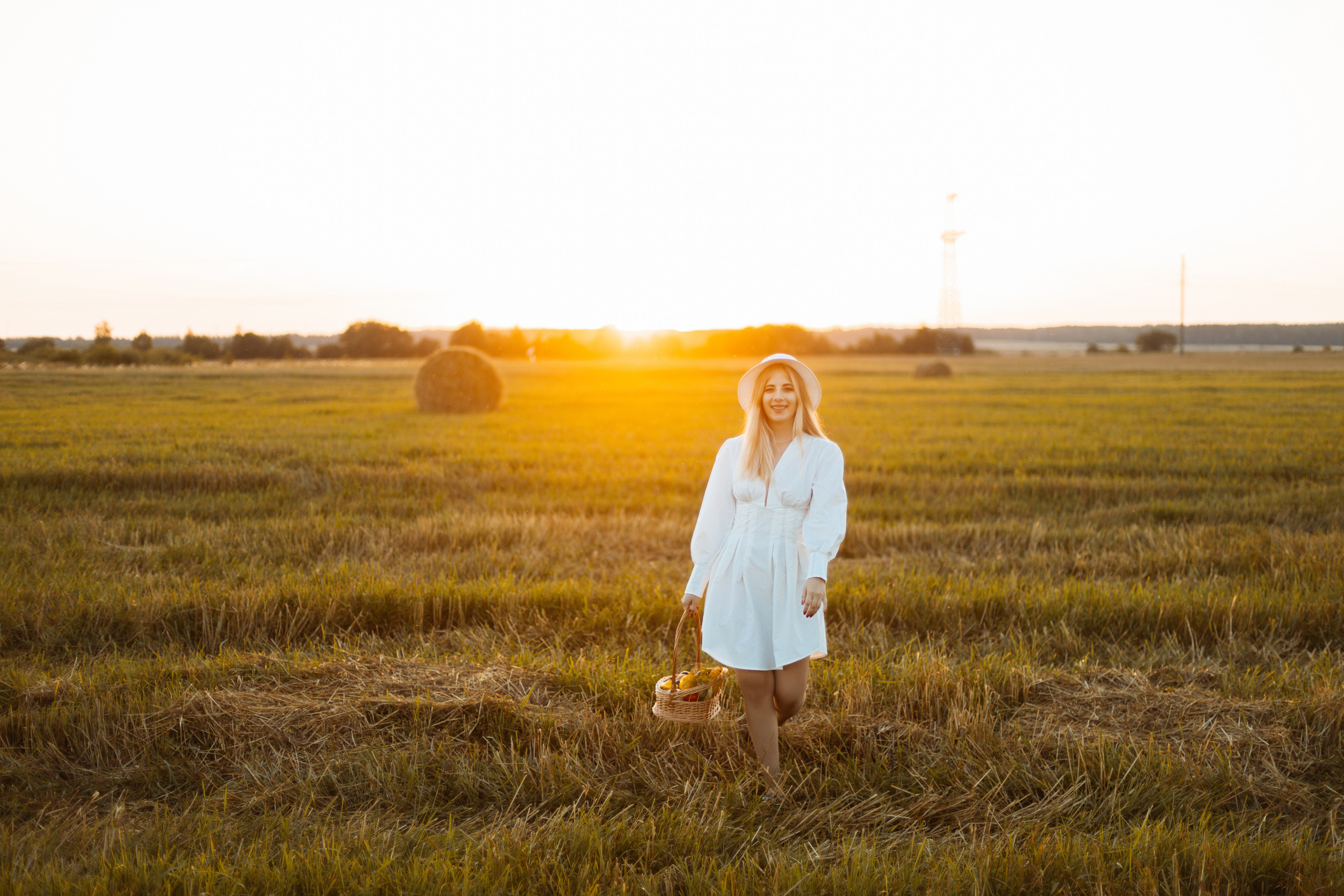 Закат в поле. Фотограф Александра Просекова