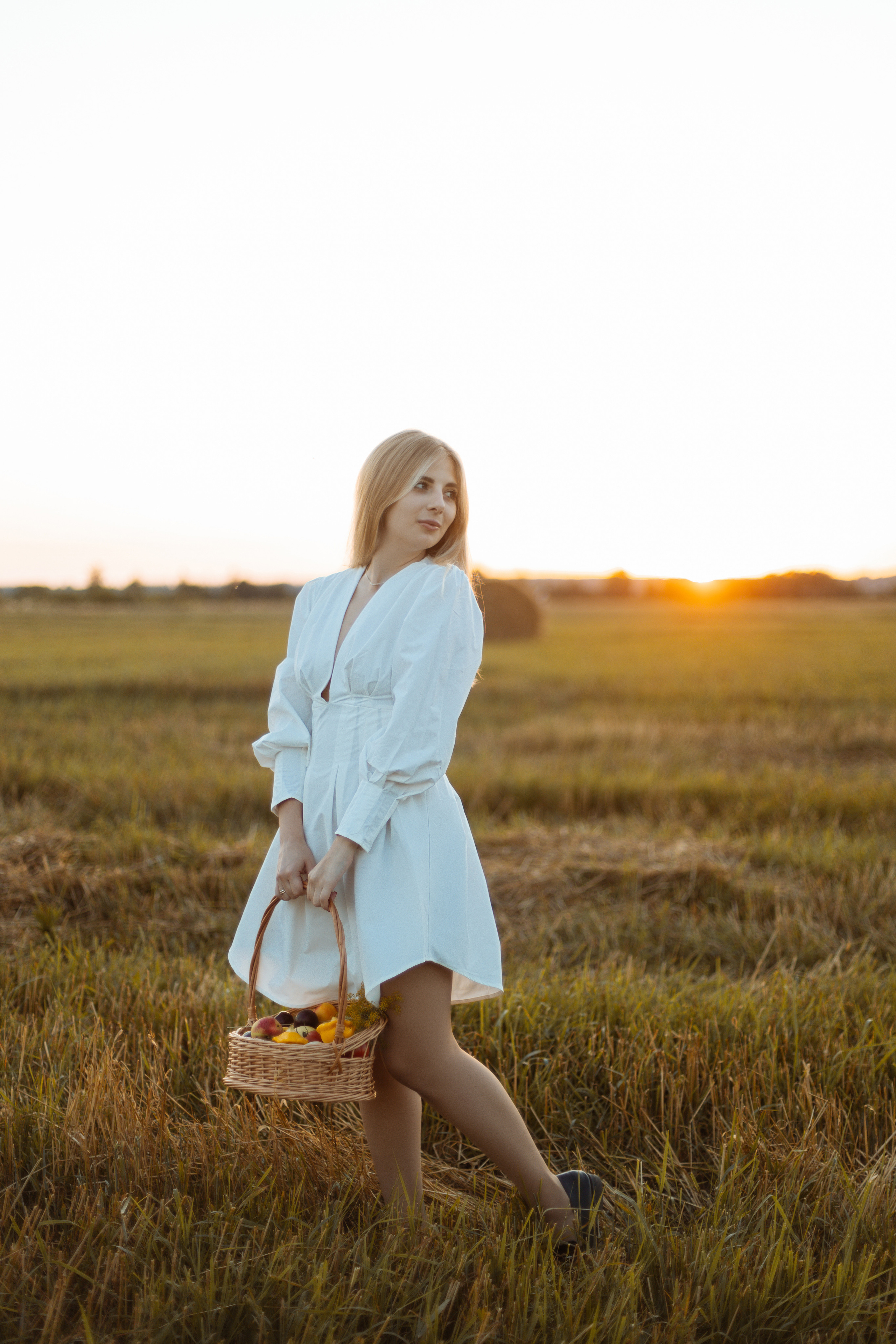 Закат в поле. Фотограф Александра Просекова