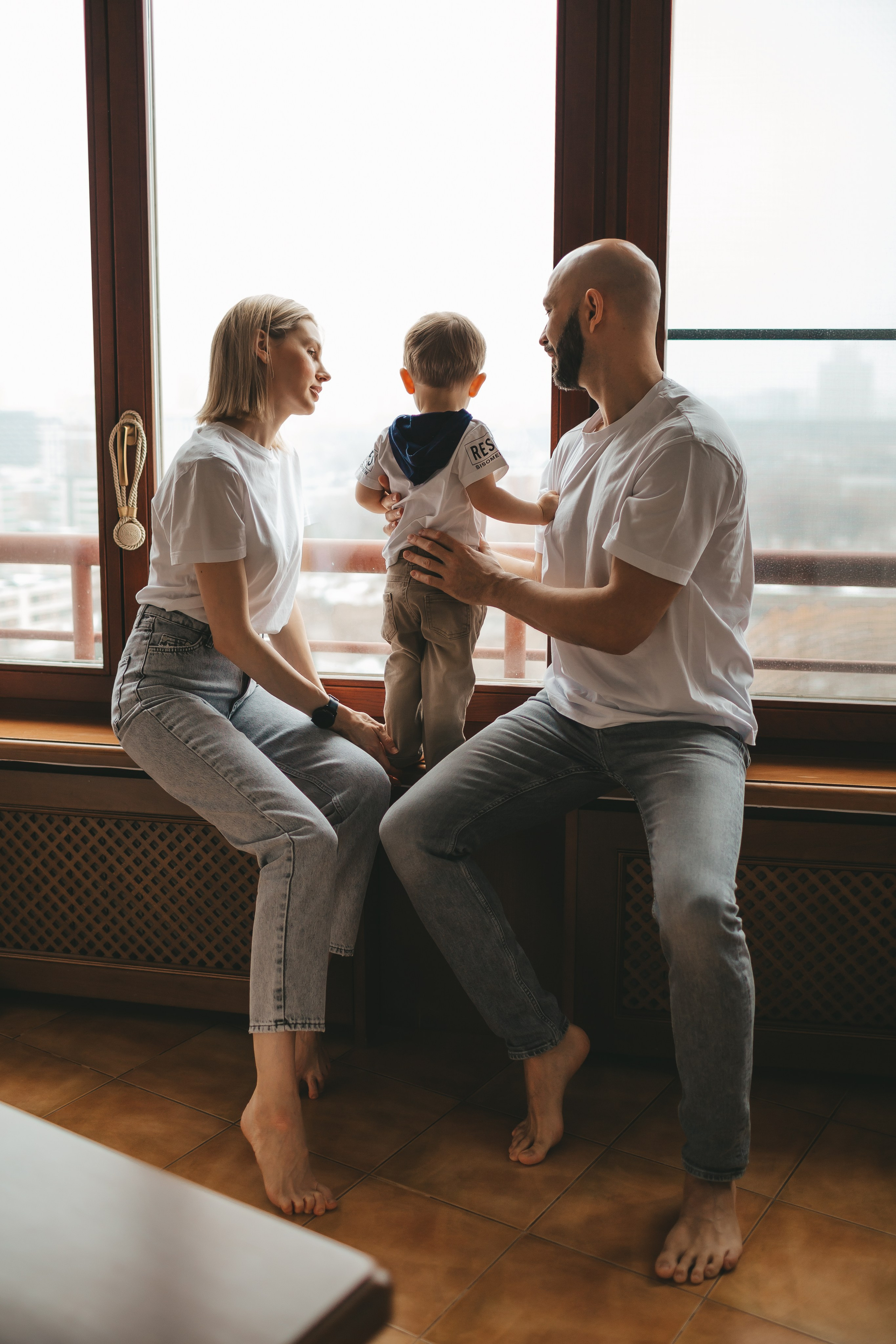 Костя, Таня и Лев (домашняя фотосессия). Семейный и детский фотограф и видеограф в Москве, Дрокина Наталья