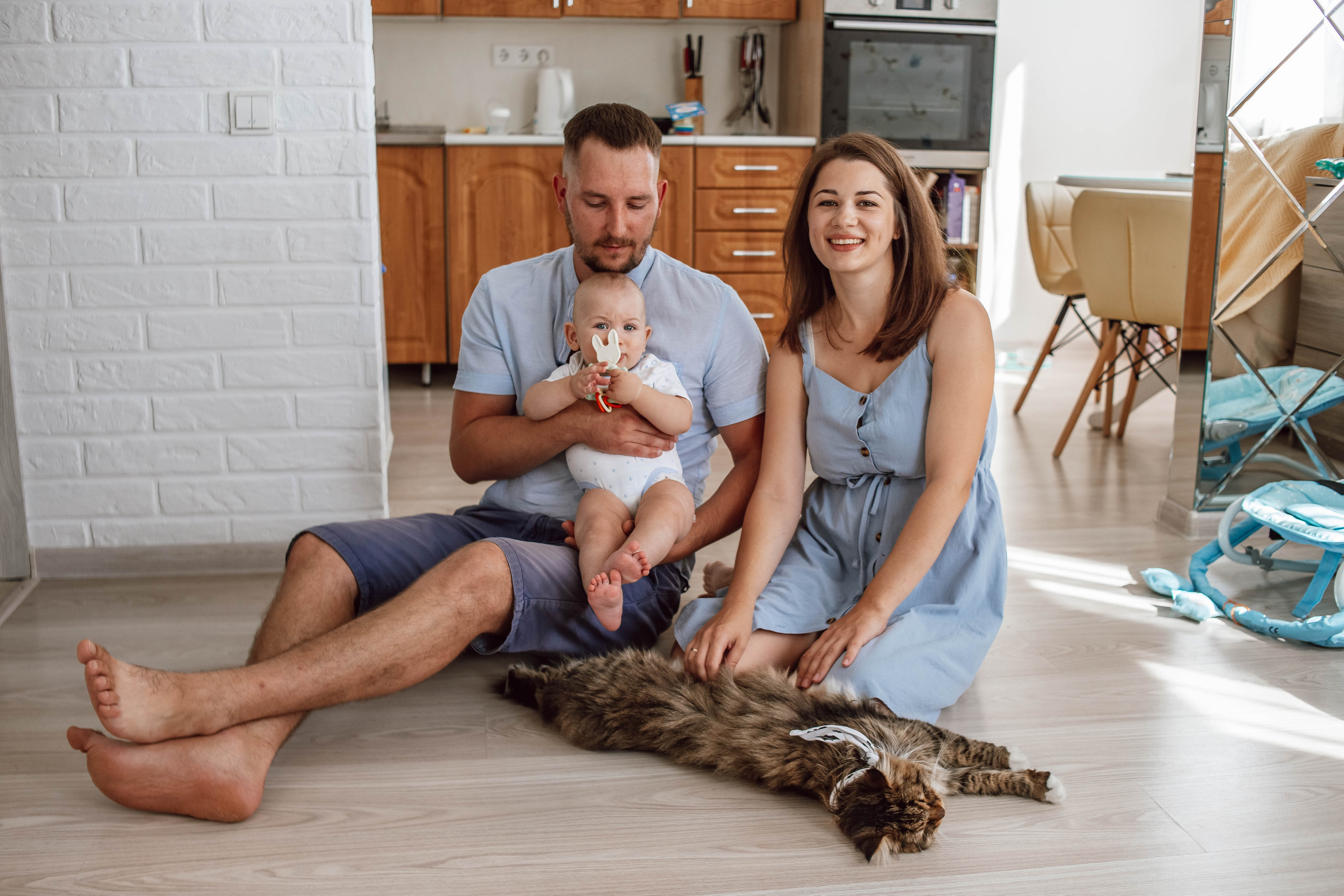 Алена, Саша, Саша и Кокос. Семейный и детский фотограф в Нижнем Новгороде Наумова Лидия