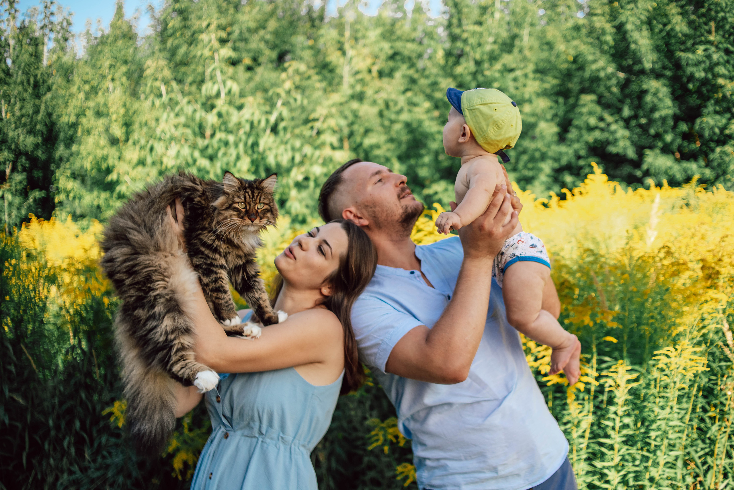 Алена, Саша, Саша и Кокос. Семейный и детский фотограф в Нижнем Новгороде Наумова Лидия