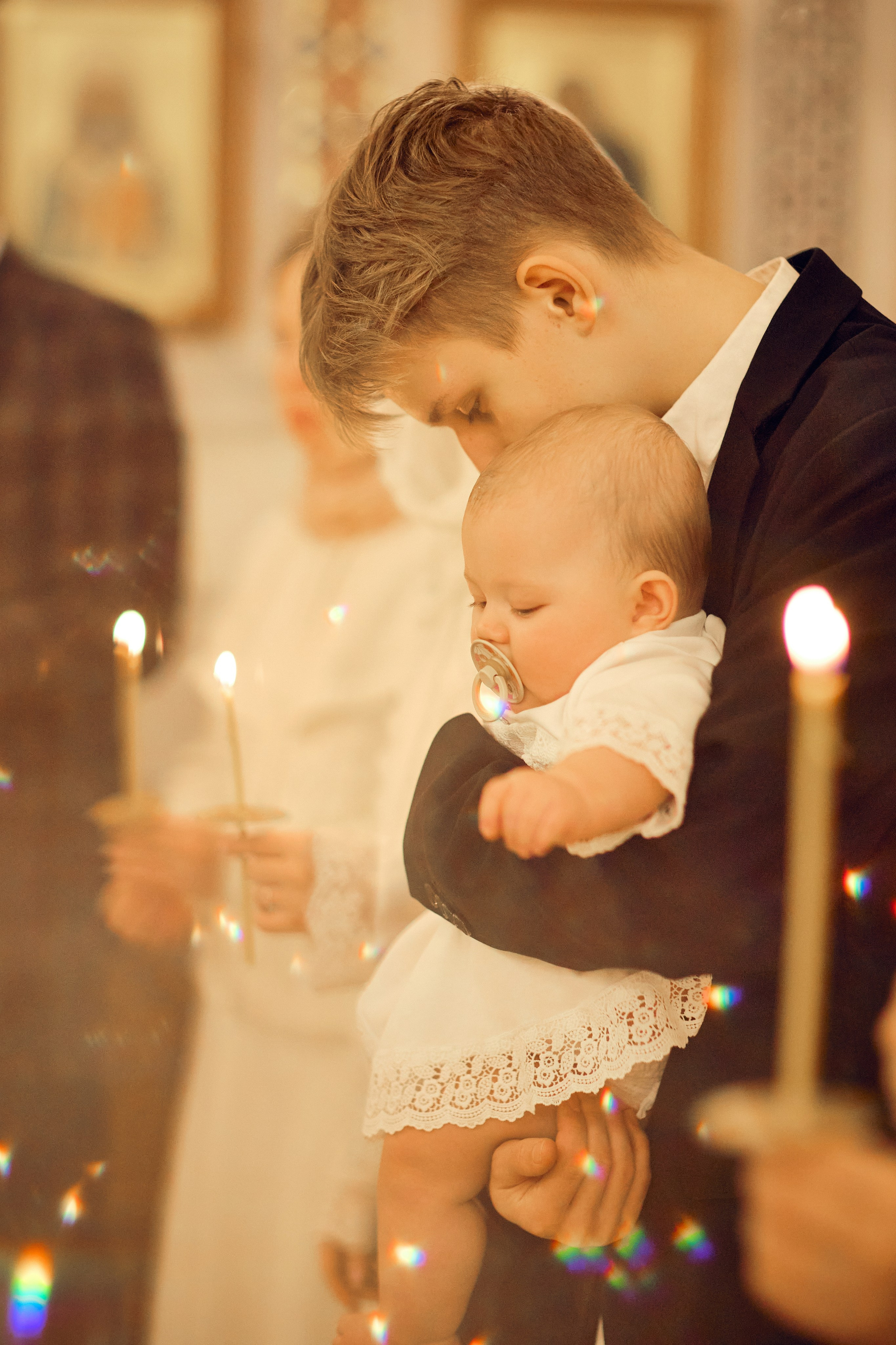 Таинство Крещения. Фотограф Москва|Ясенево Яна Новокрещенных