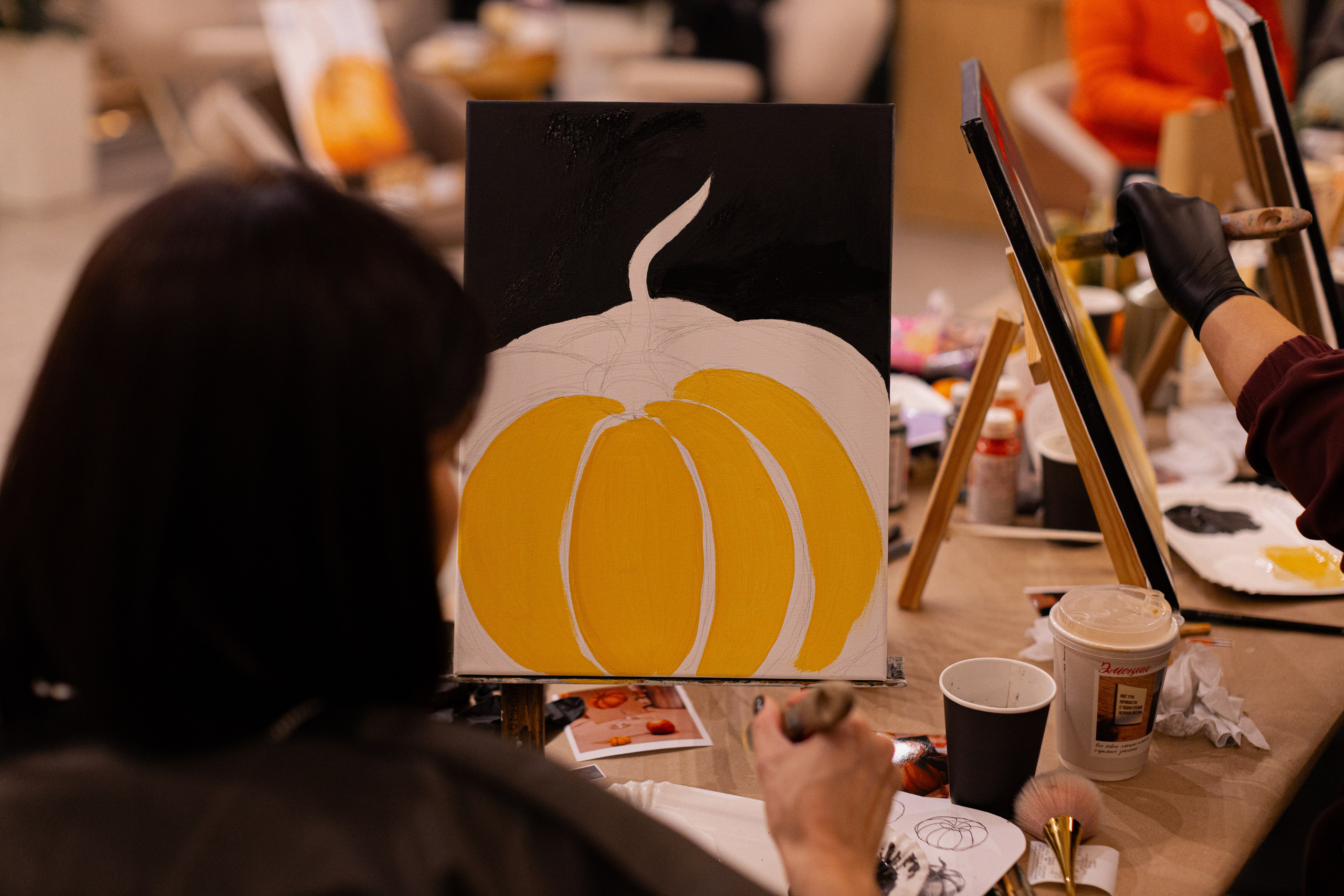 МК Тыква в кафе Здрасте. Анастасия Ракчеева Художник