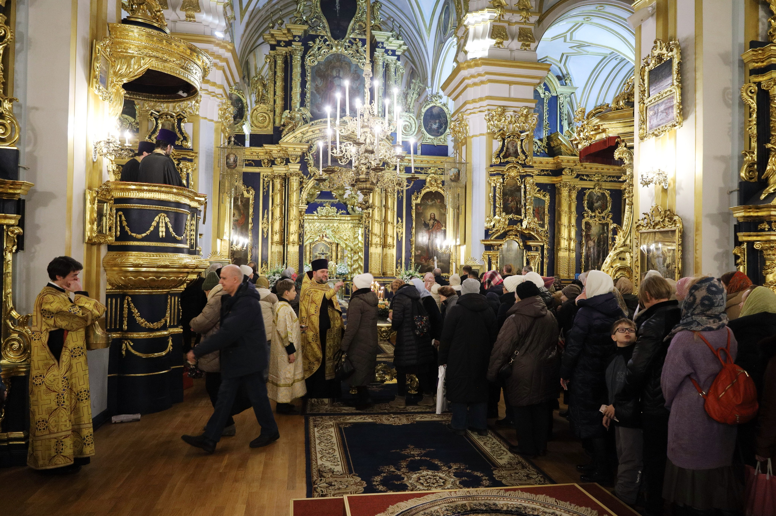 СЛУЖЕНИЕ В КАНУН ДНЯ ПАМЯТИ СВЯТИТЕЛЯ НИКОЛАЯ ЧУДОТВОРЦА. НИКОЛО-БОГОЯВЛЕНСКИЙ МОРСКОЙ СОБОР