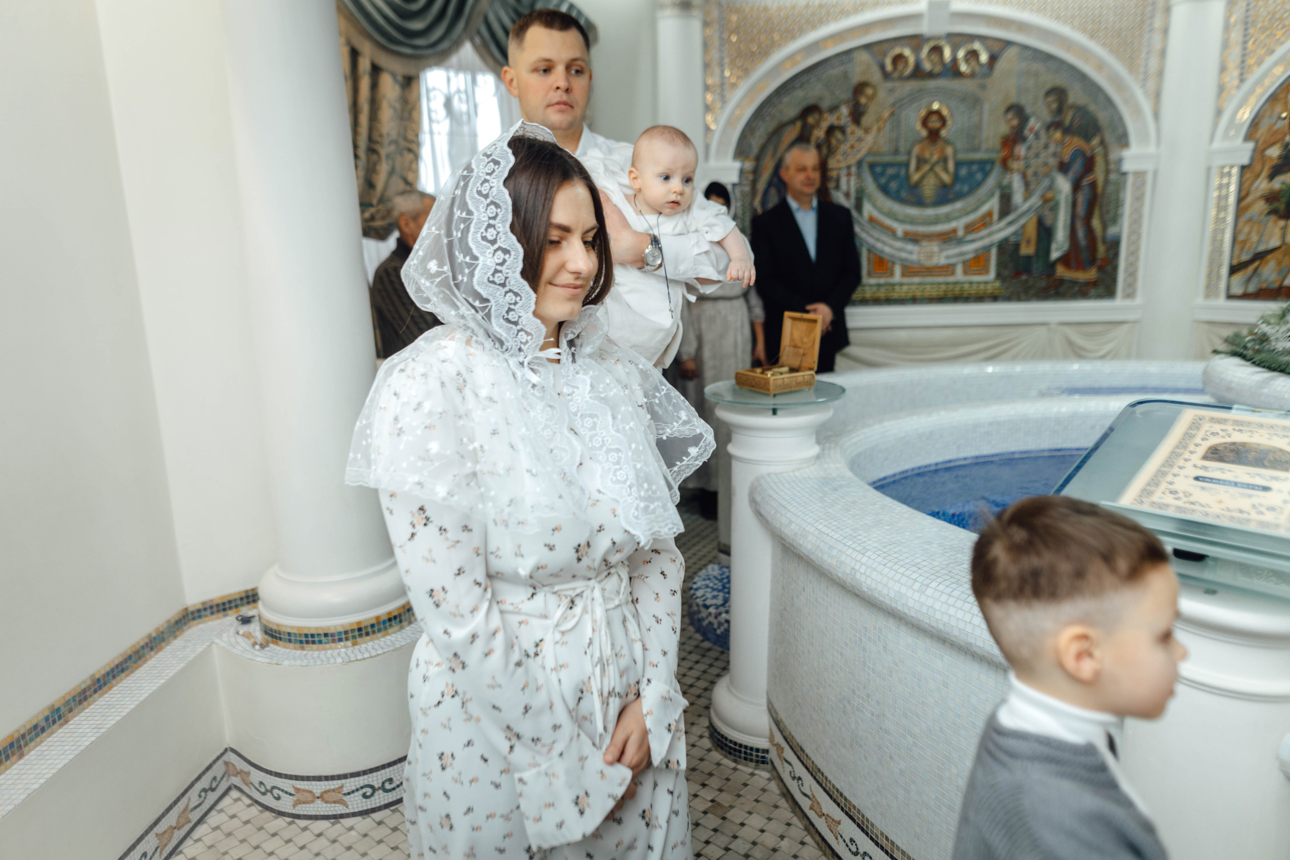 Крещение Матвея, храм Святой Троицы, декабрь 2025