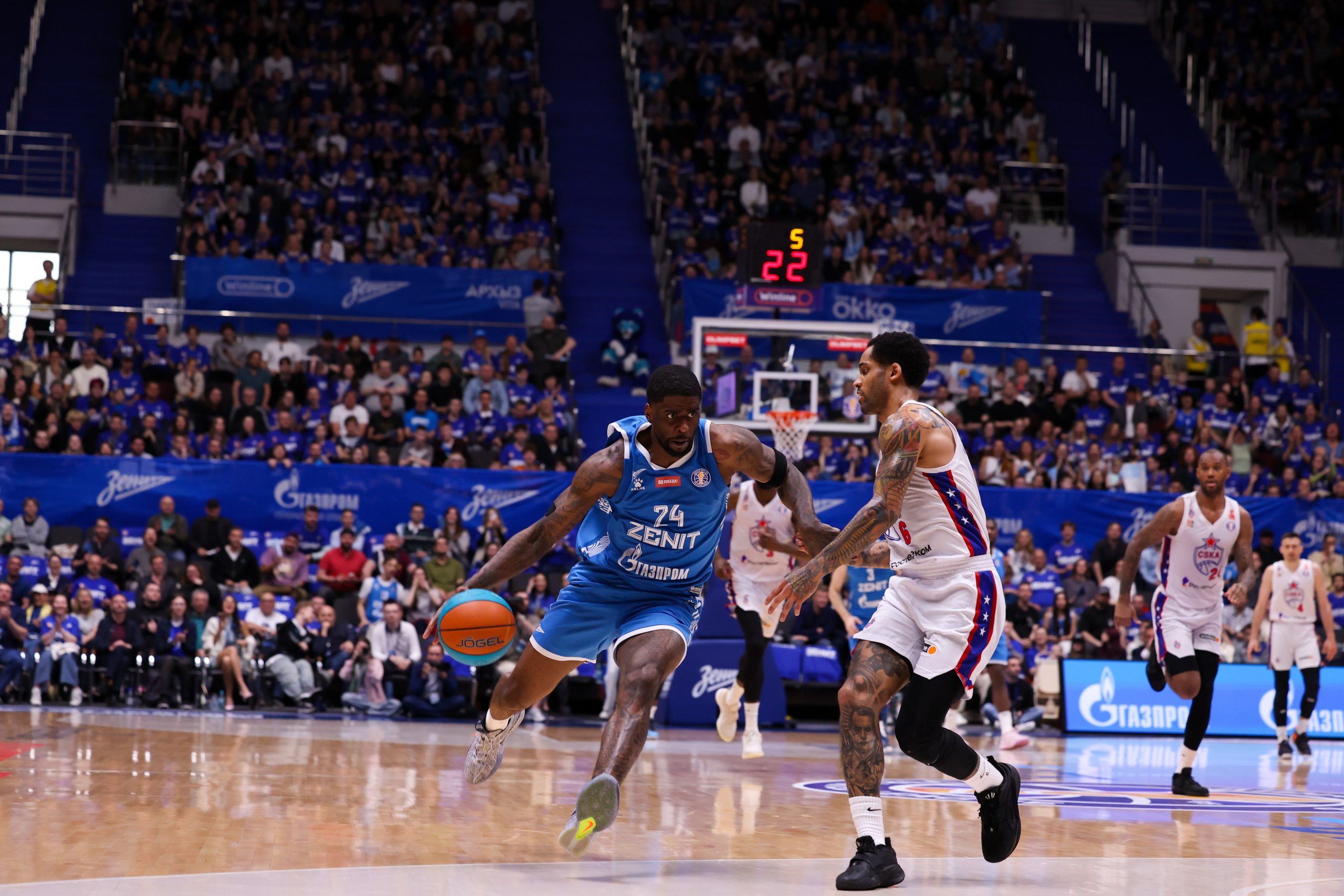 БК «Зенит» — БК «ЦСКА» финал ЕЛ ВТБ 1 игра 27.05.2025. Спортивный и репортажный фотограф Антон Тереханов