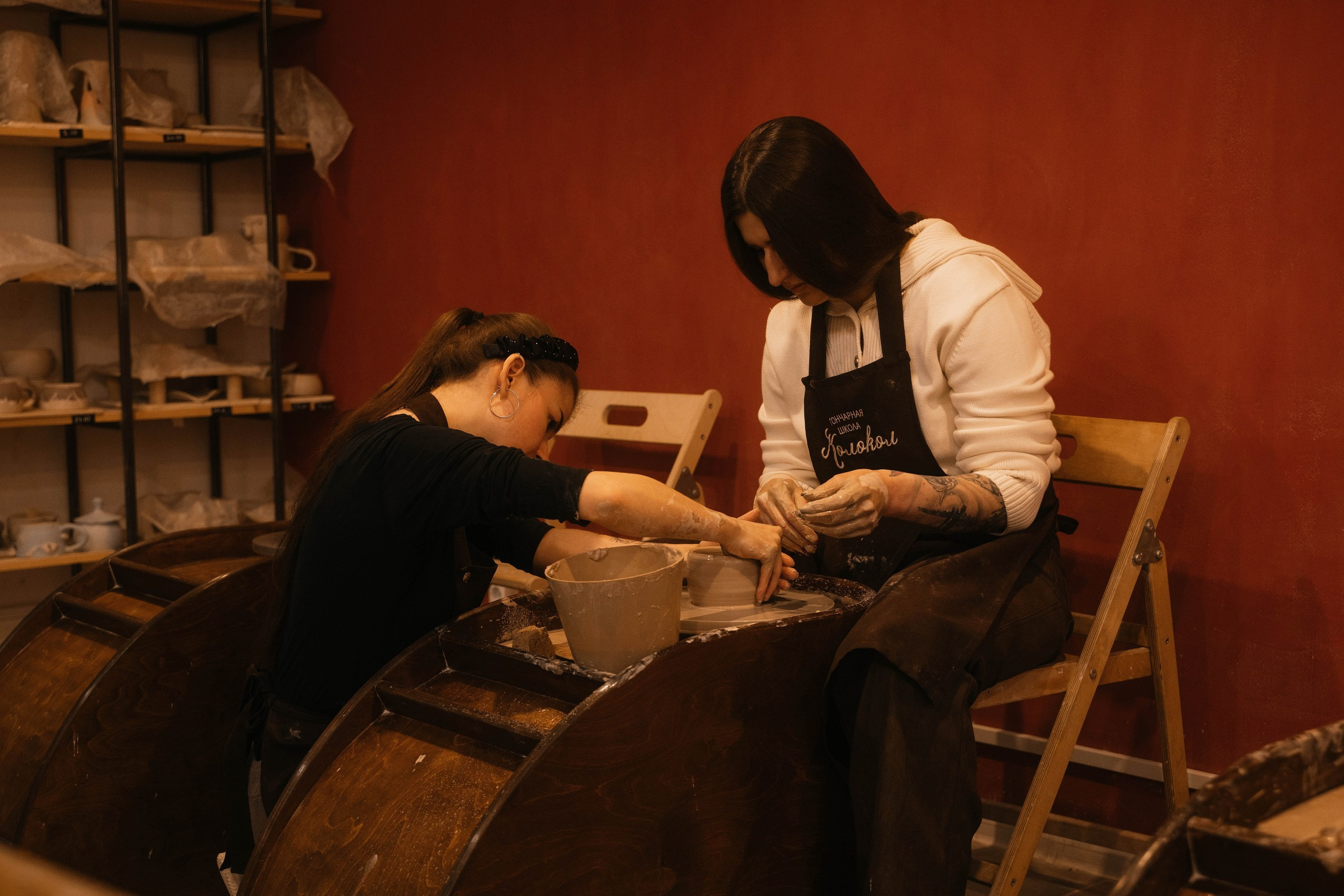 День рождения в гончарной мастерской. Свадебный, семейный фотограф в Рязани Лена Брант