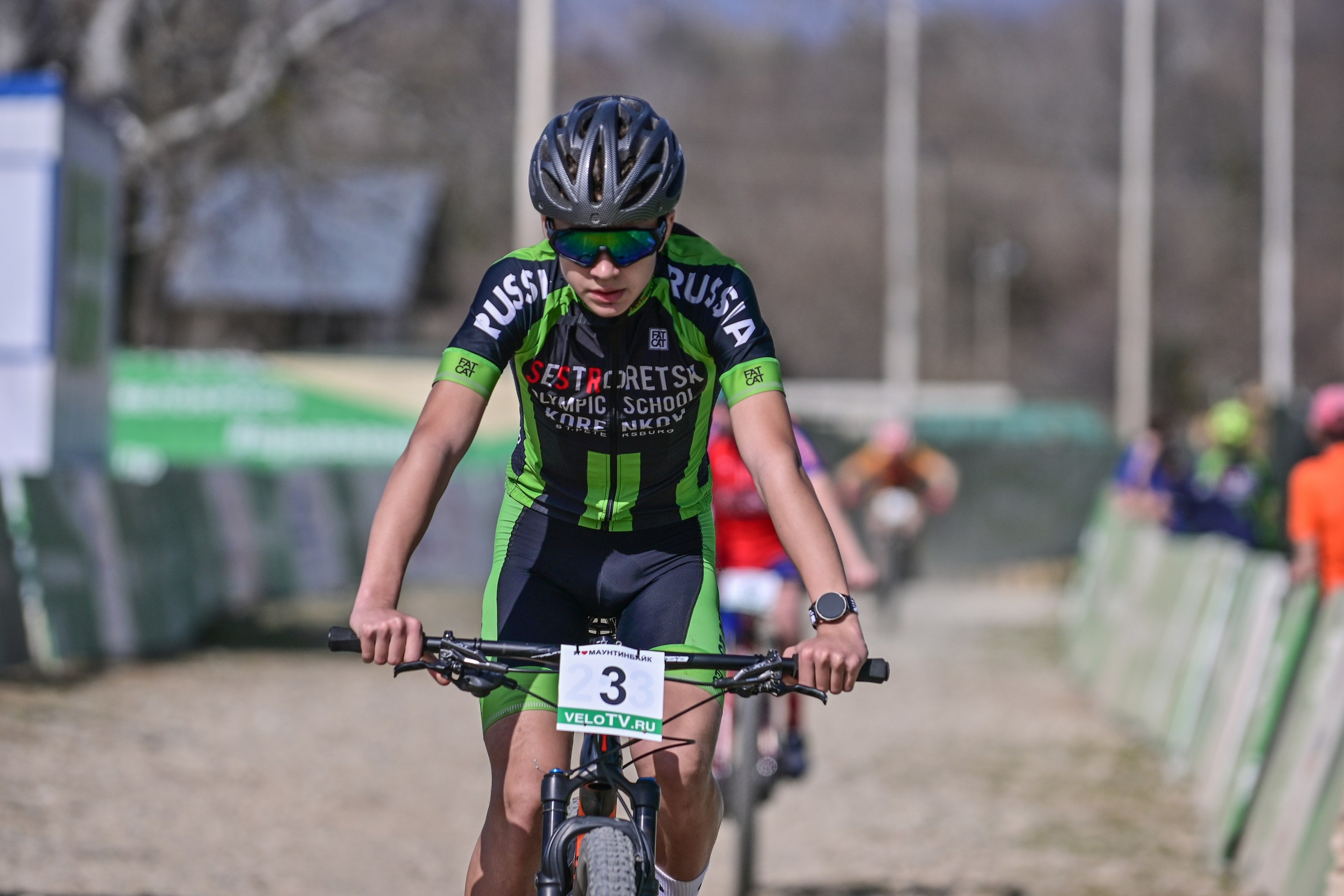 Маунтинбайк, кросс-кантри в Архипо-Осиповке 16 марта 2025. Спортивный фотограф, фотожурналист Павел Ларькин