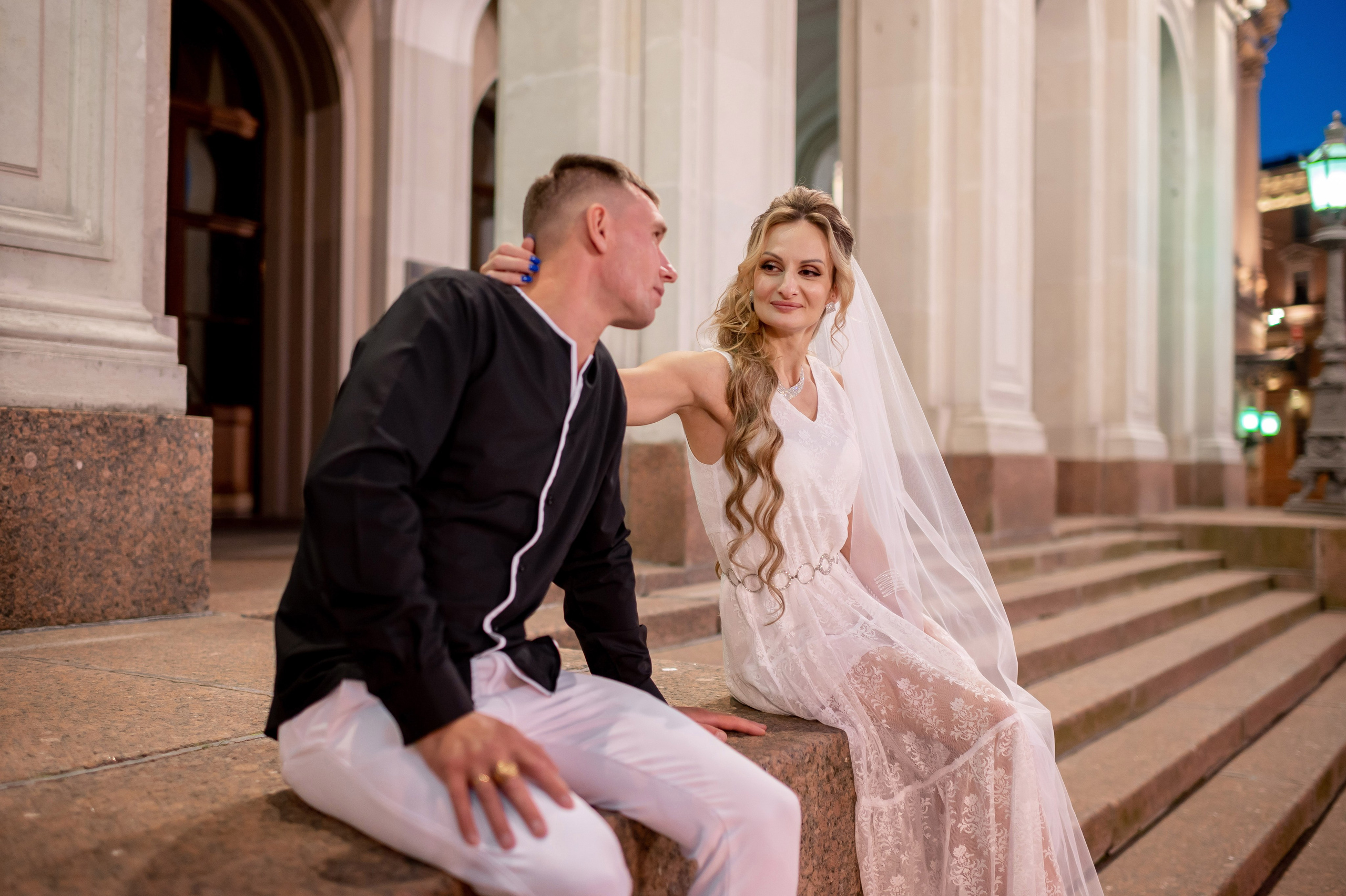 Екатерина и Андрей (свадебная фотосессия в вечернем Петербурге). Портретный, семейный и свадебный фотограф в Санкт-Петербурге и в Пушкине Ширяев Денис