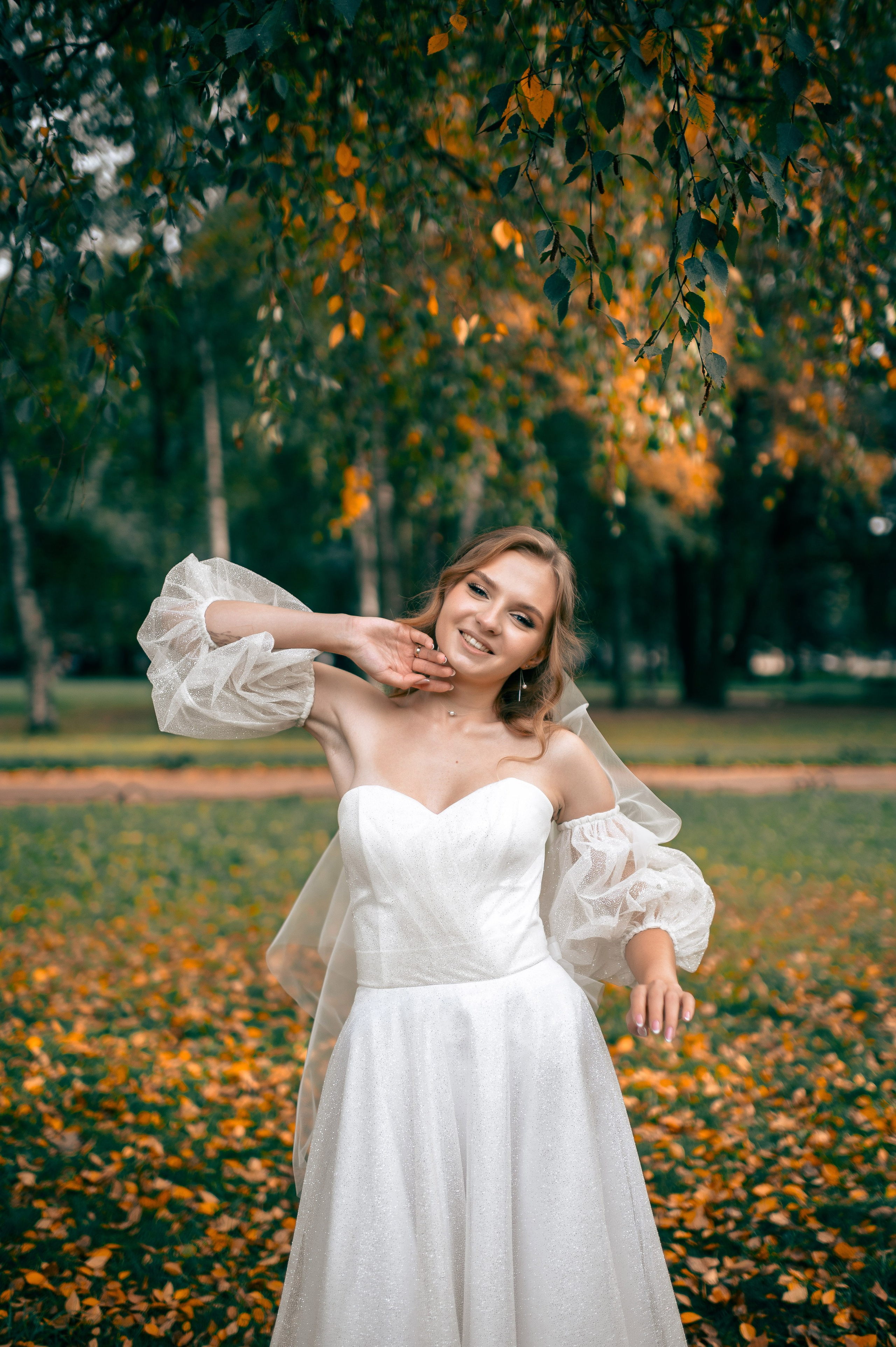 Анастасия и Михаил (Второй Дворец Бракосочетания на Фурштатской улице 52, фотосессия в Таврическом парке). Портретный, семейный и свадебный фотограф в Санкт-Петербурге и в Пушкине Ширяев Денис