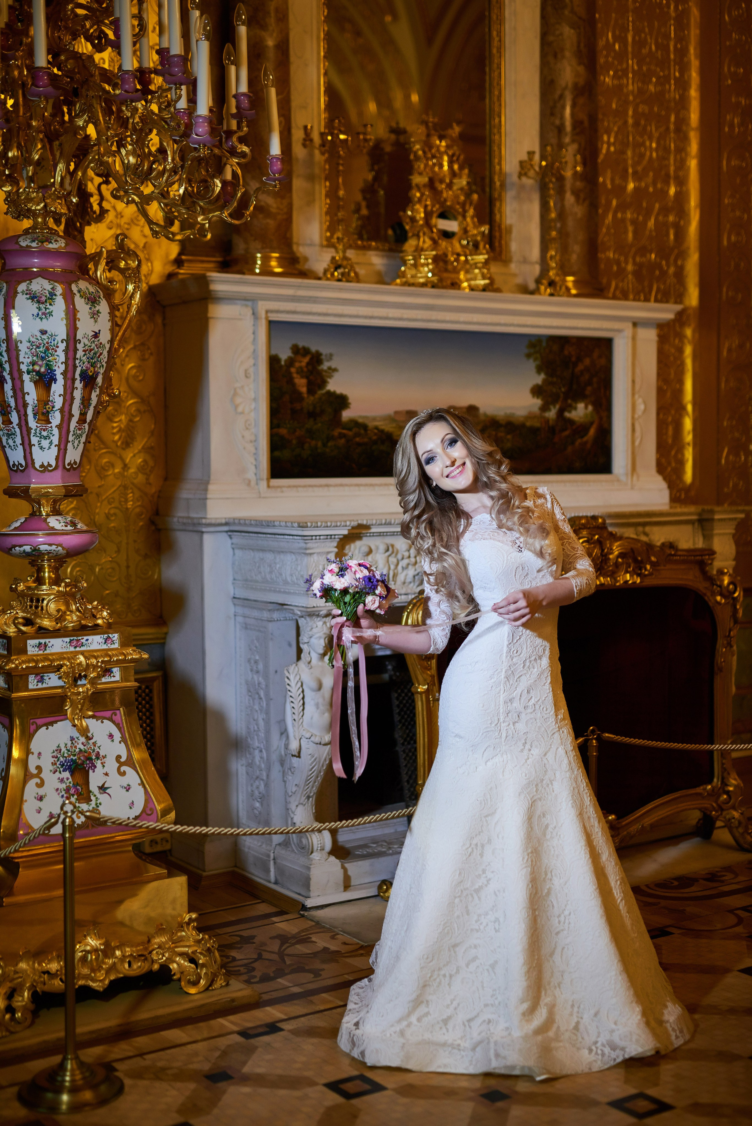 Илона и Андрей (фотосессия в ночном Эрмитаже). Портретный, семейный и свадебный фотограф в Санкт-Петербурге и в Пушкине Ширяев Денис