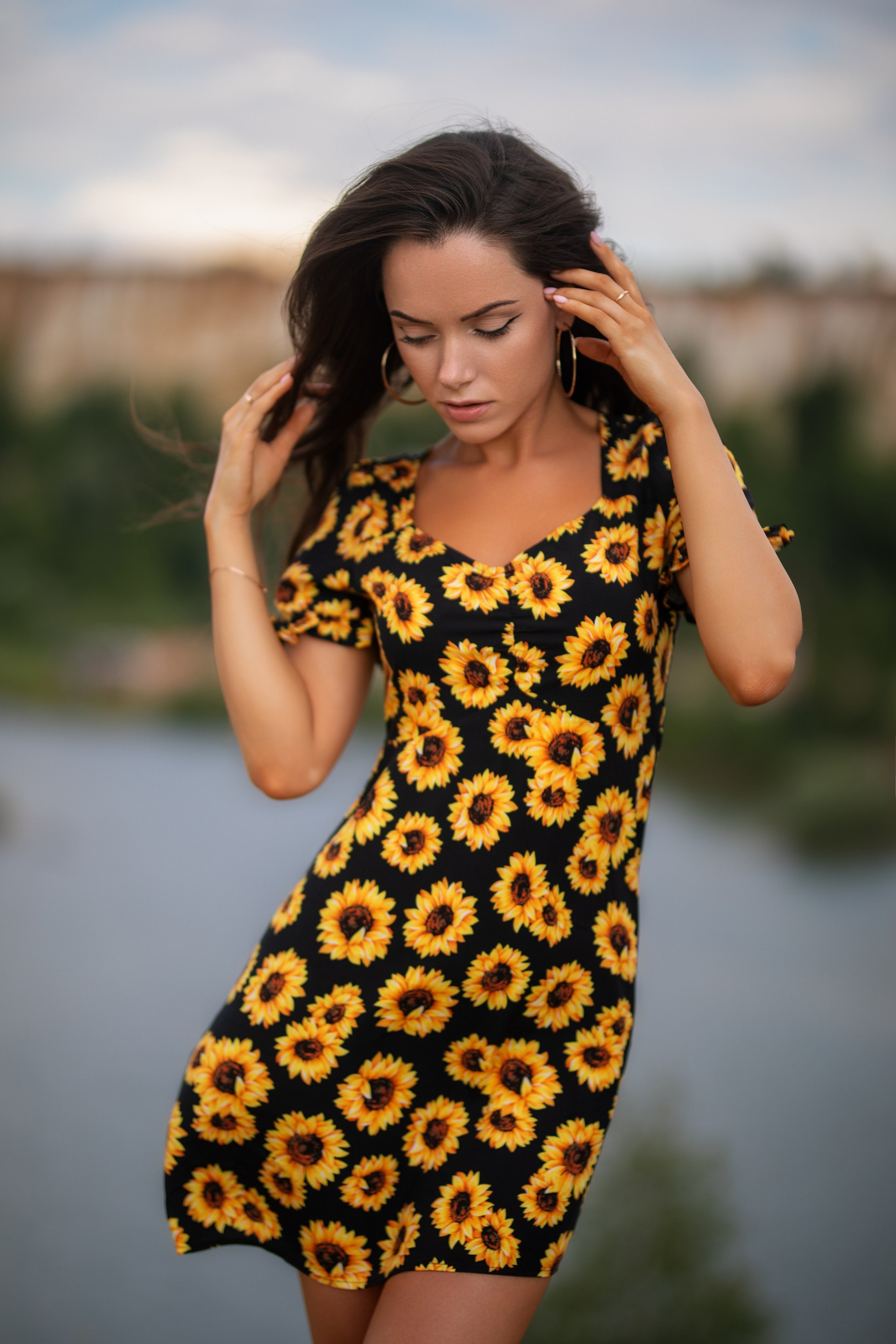 Летняя съемка с Екатериной на природе в парке Белый Колодец в формате для «себя»