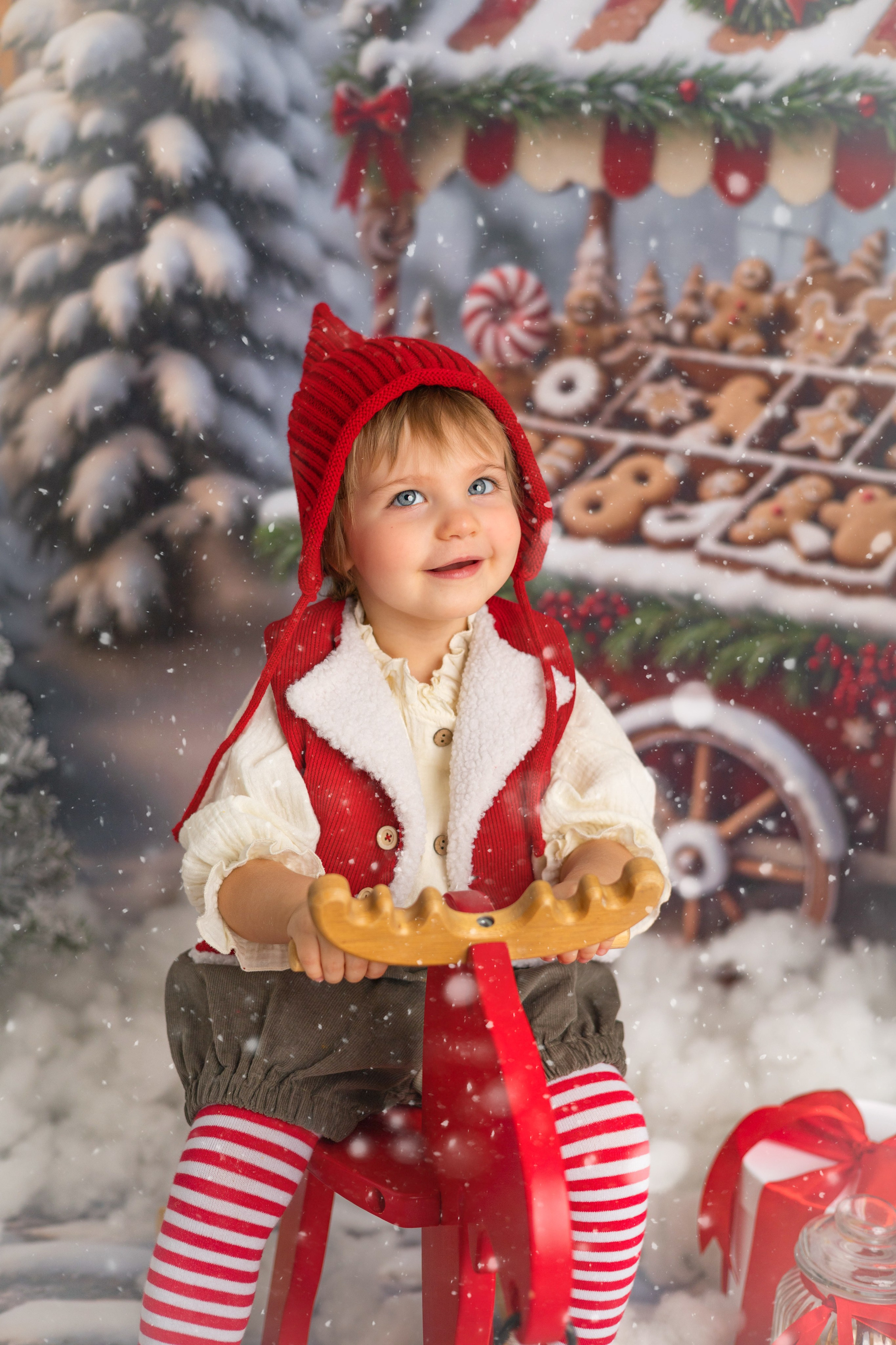 «Новогодний гномик». «Вкадре» — фотосессия новорожденных Тула | детский фотограф в Туле