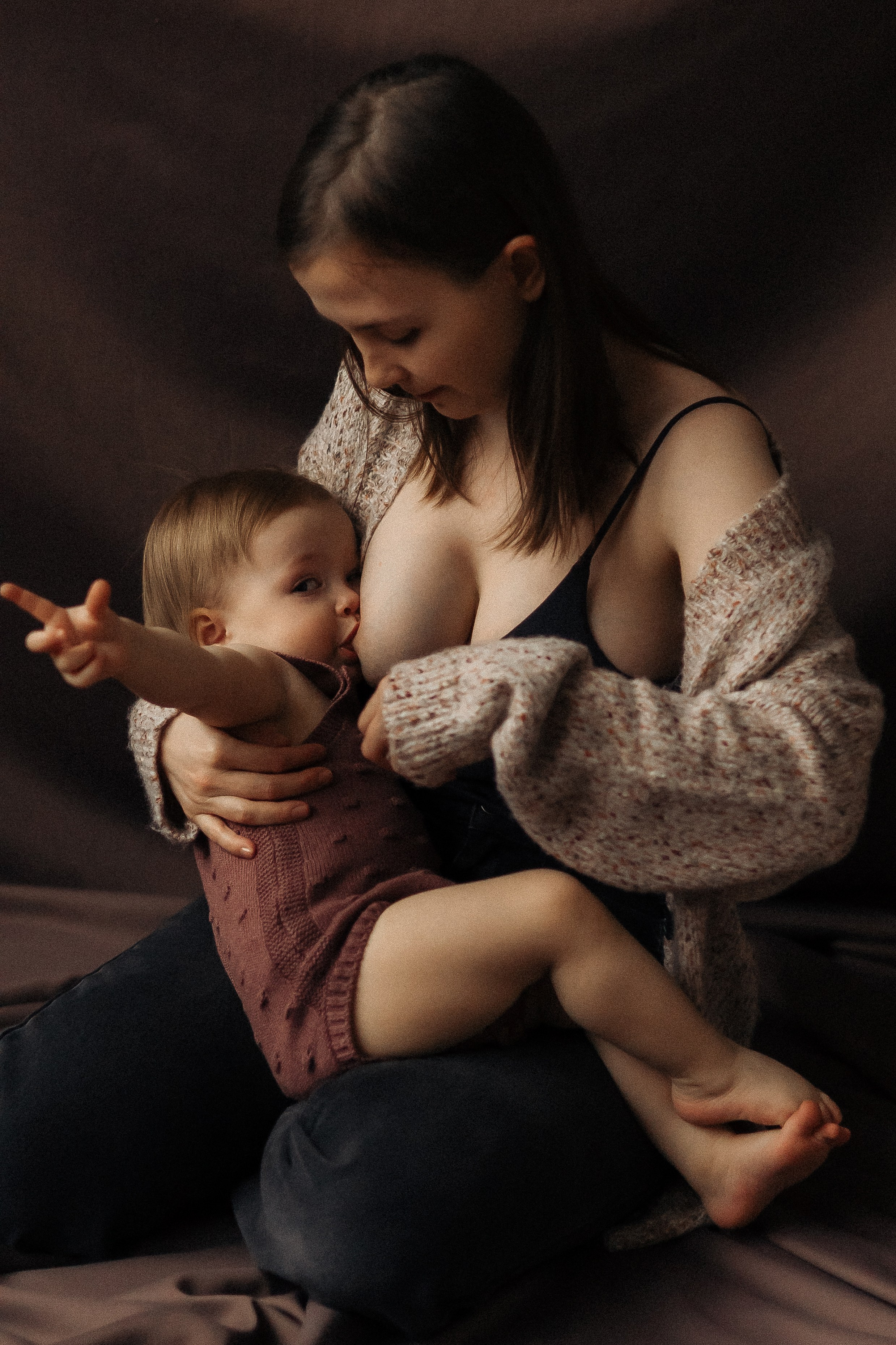 Сабина с мамой и папой