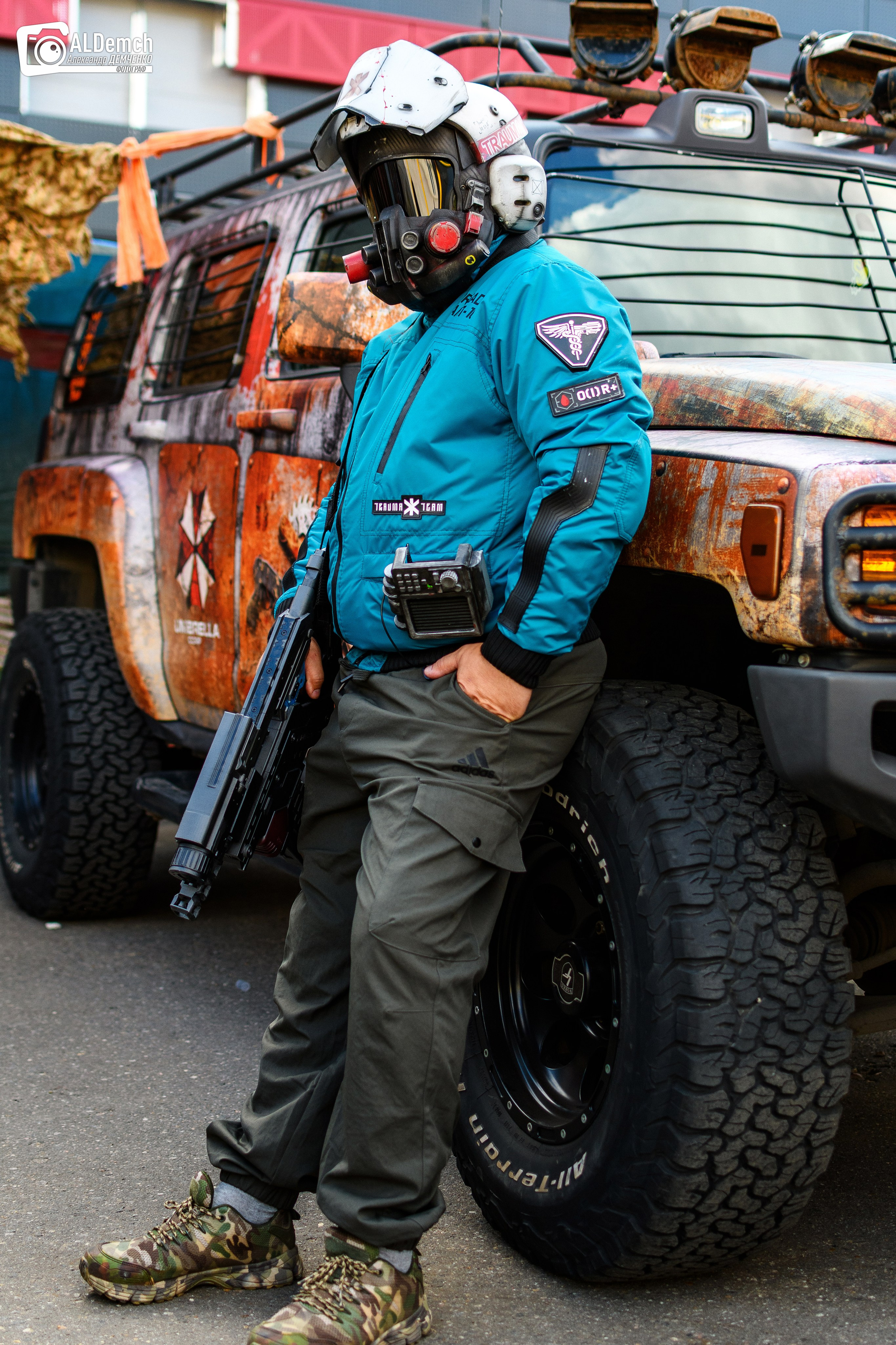 Cyberpunk 2077 Trauma Team косплей фотосессия в Москве