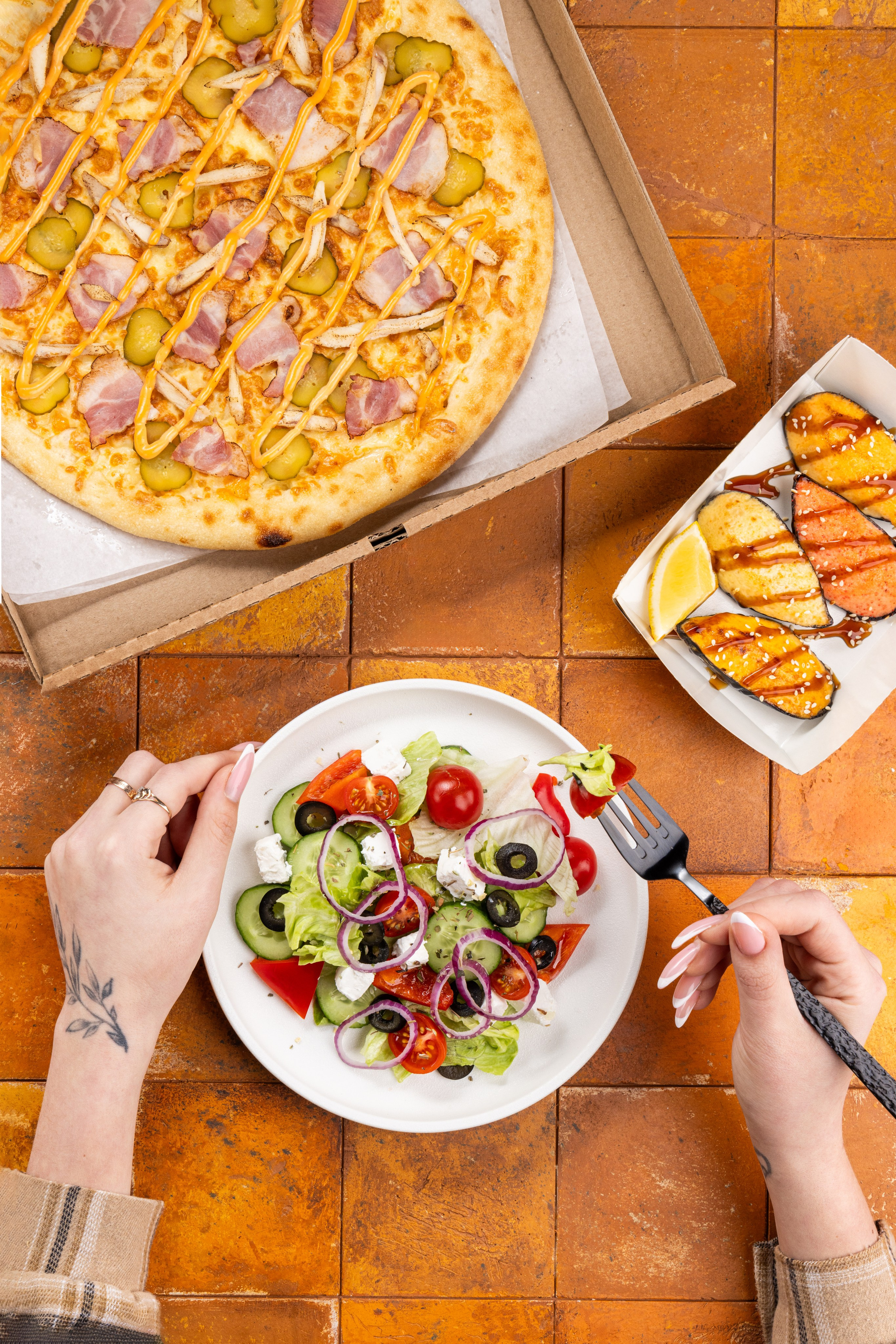 Pizza #1. Фудфотограф, фудстилист и сет дизайнер в Москве Алена Синицына