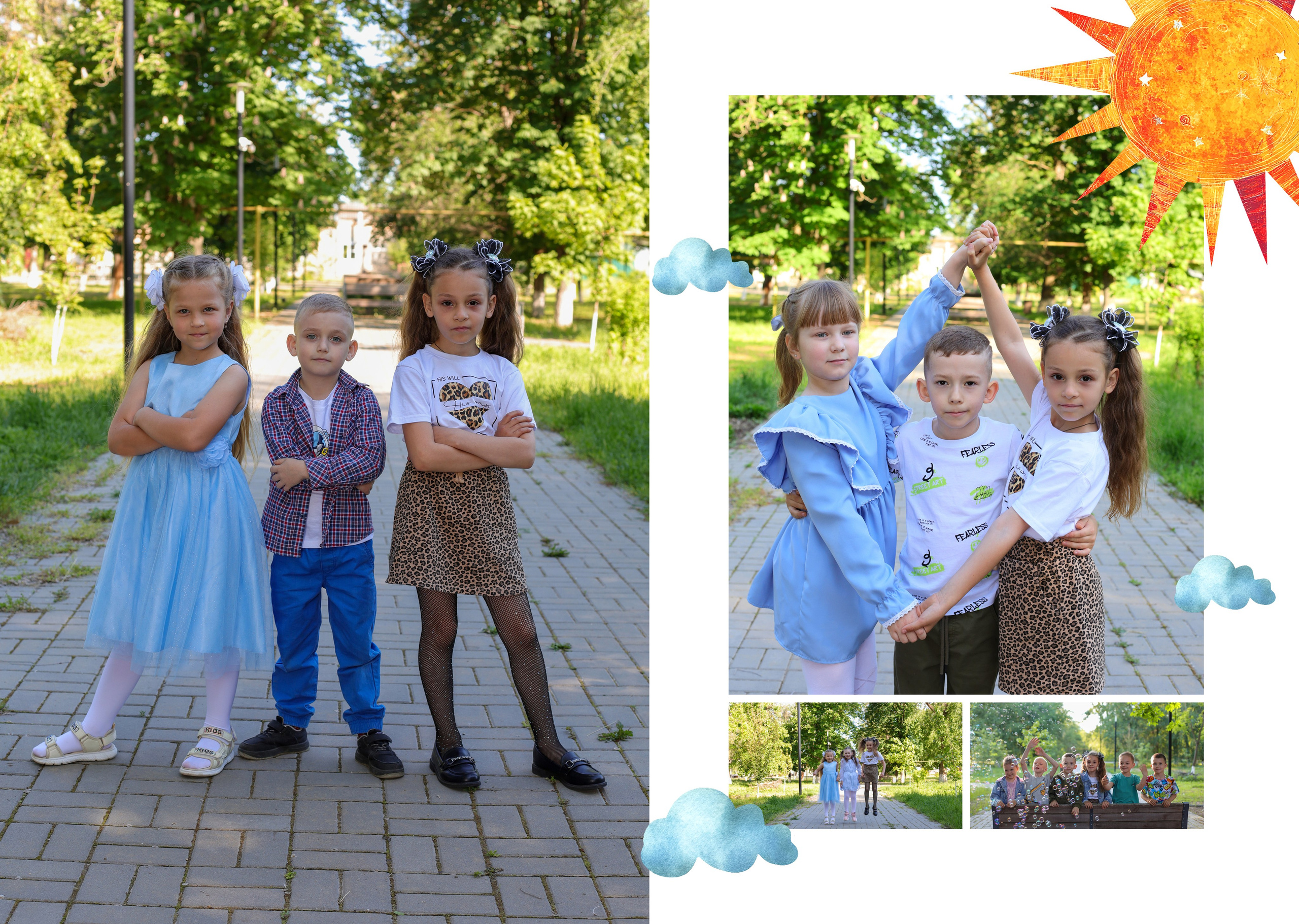 ДС 3 разворот индивидуальный. Выпускные альбомы в Таганроге и Ростовской Области