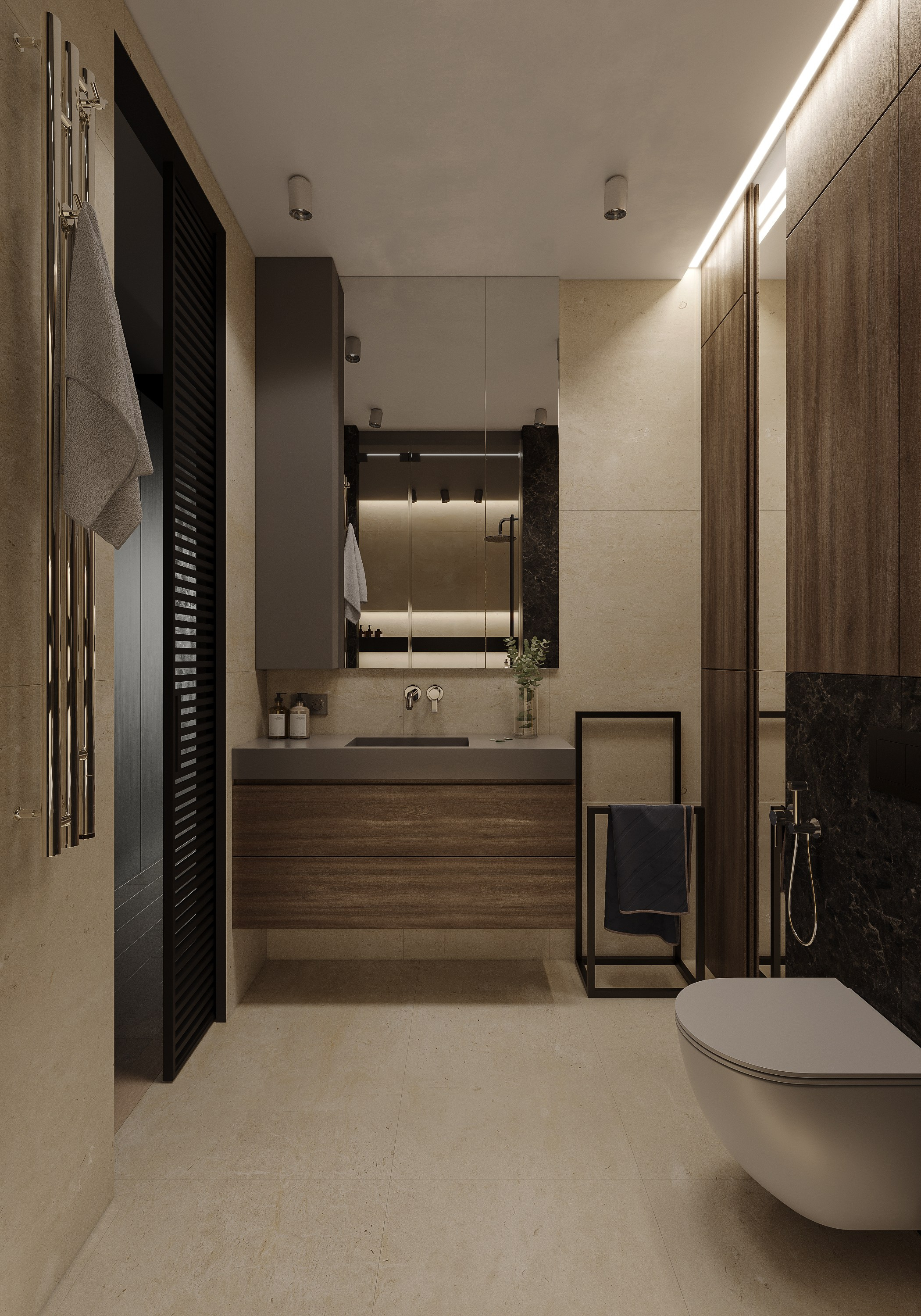 Квартира для L+D Archatelier. 3D визуализация интерьера и архитектурной среды