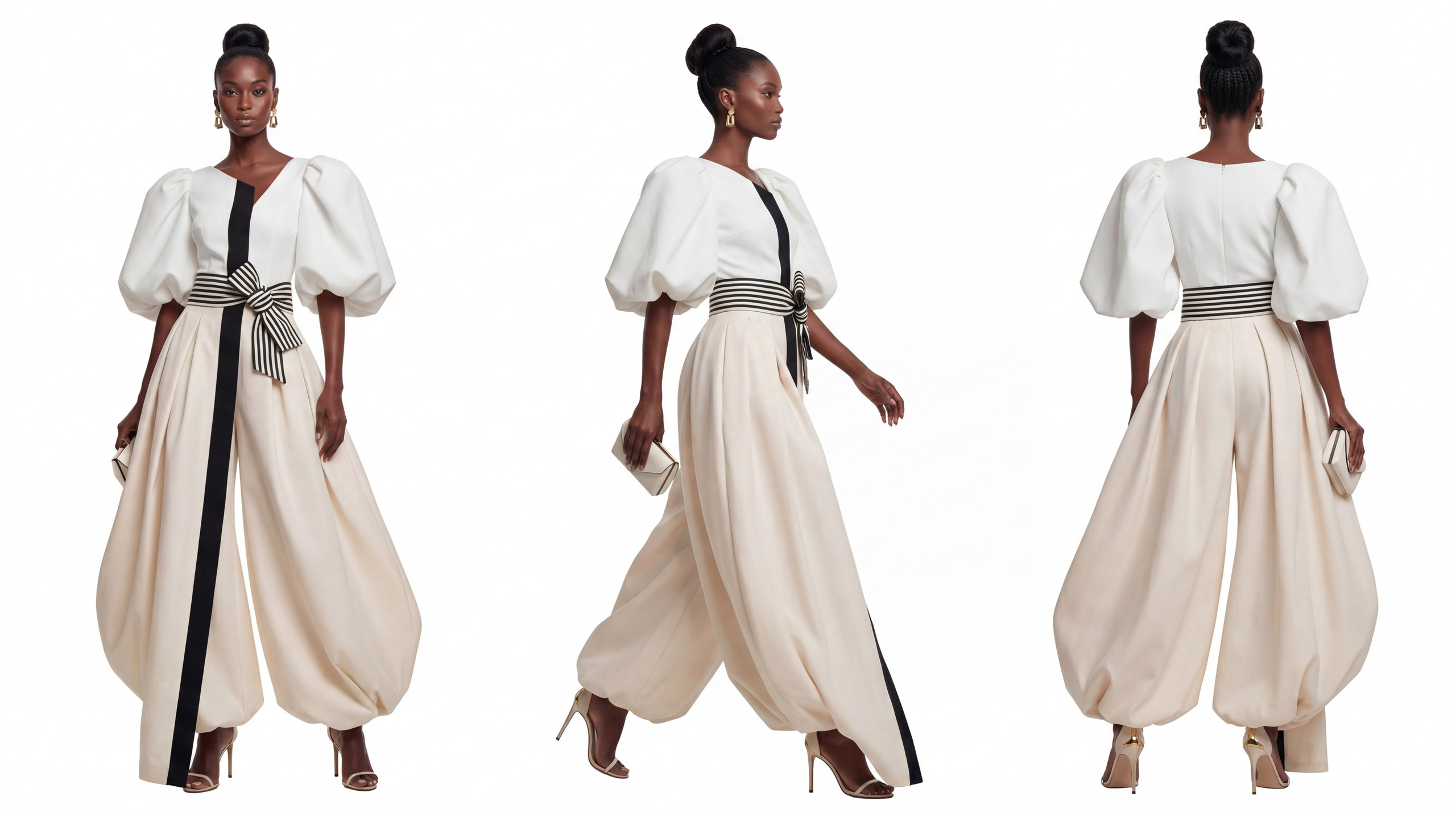 AI-фотографии для маркетплейса: три девушки в одинаковых нарядах, экономия бюджета и времени для каталога