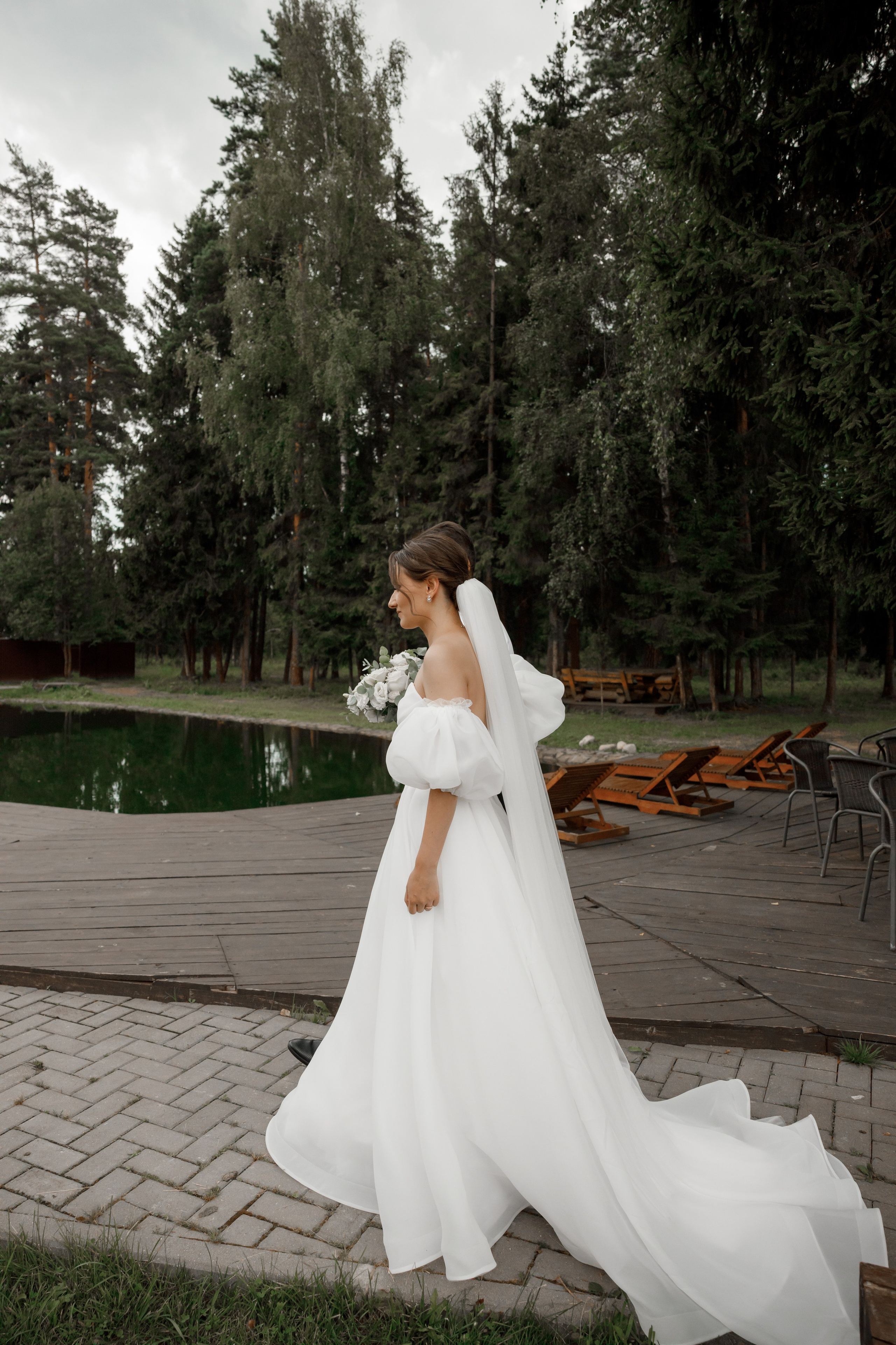 Полина и Дмитрий, загородный клуб «Барин», ЗАГС в г. Пушкино. Свадебный и репортажный фотограф (Москва, Королев и другие)