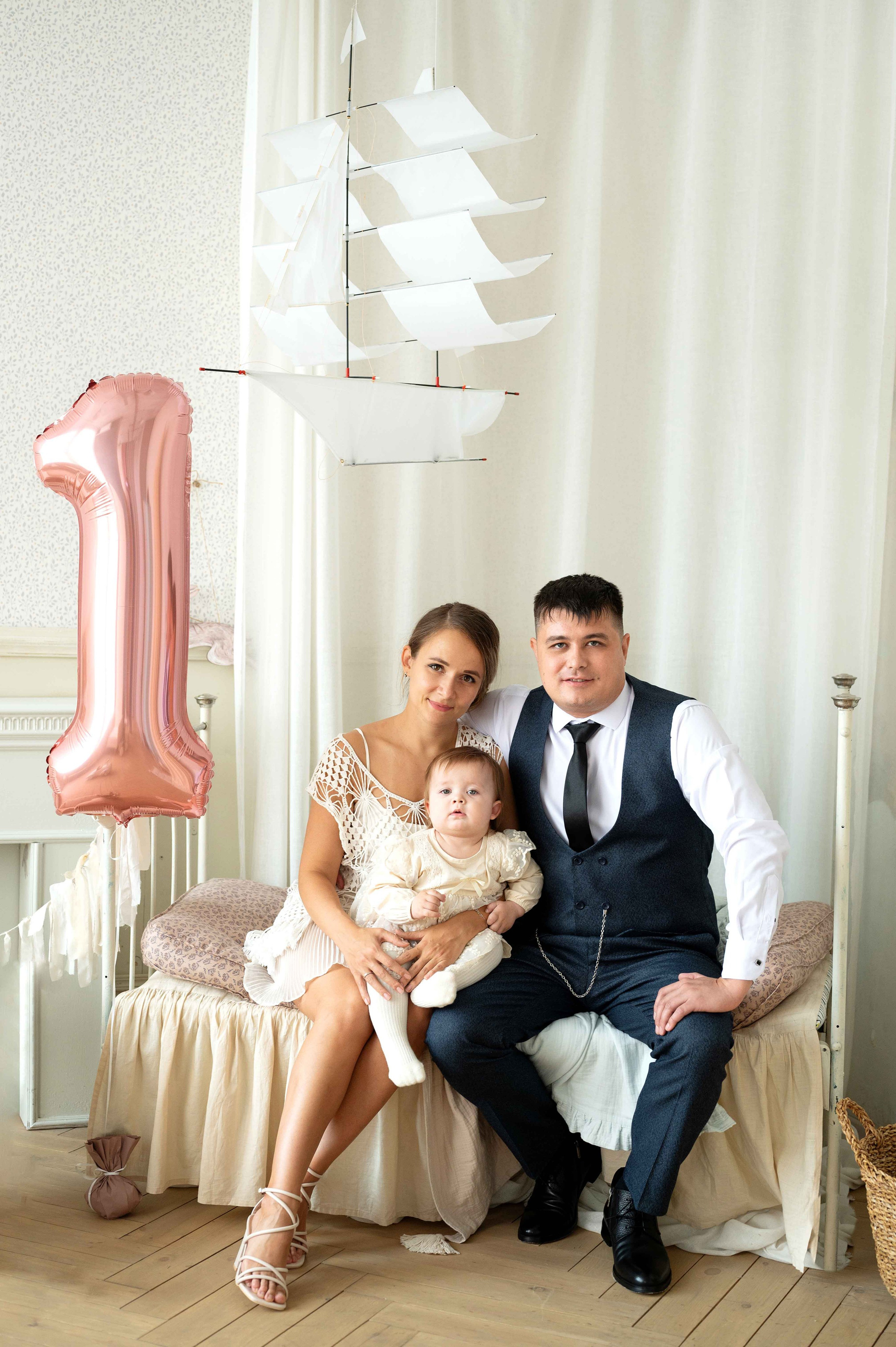 Годик Евы, фотостудия «Мечтатели». Фотограф новорожденных, семейный детский в Тюмени Татьяна Морозова