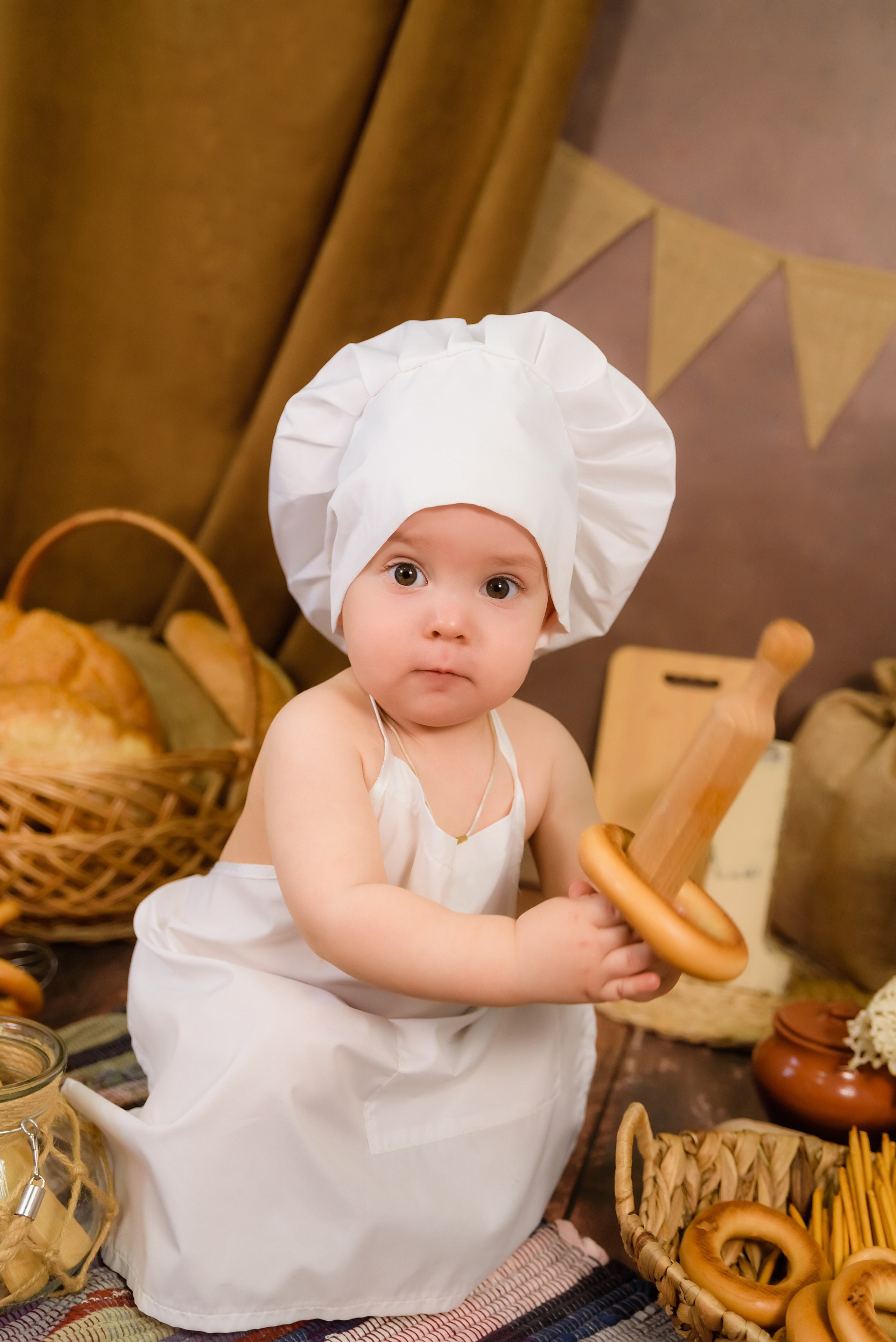 «Маленький пекарь» Саша 1 годик. Детский Фотограф |Фотограф на годик в Брянске Ирина Романова