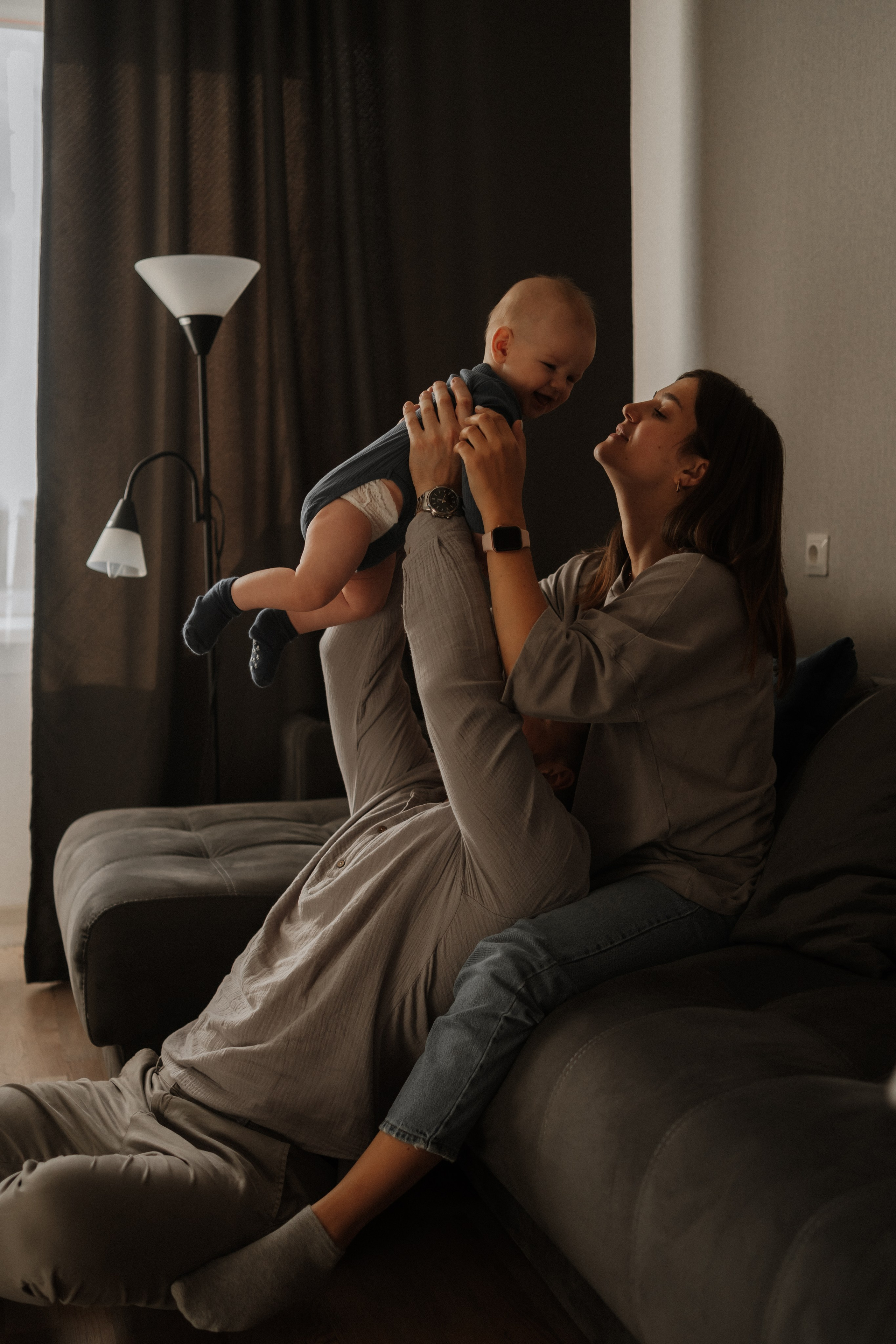 Семейная домашняя фотосъемка в Архангельске. Портретный и свадебный фотограф в Архангельске Елизавета Стрекаловская