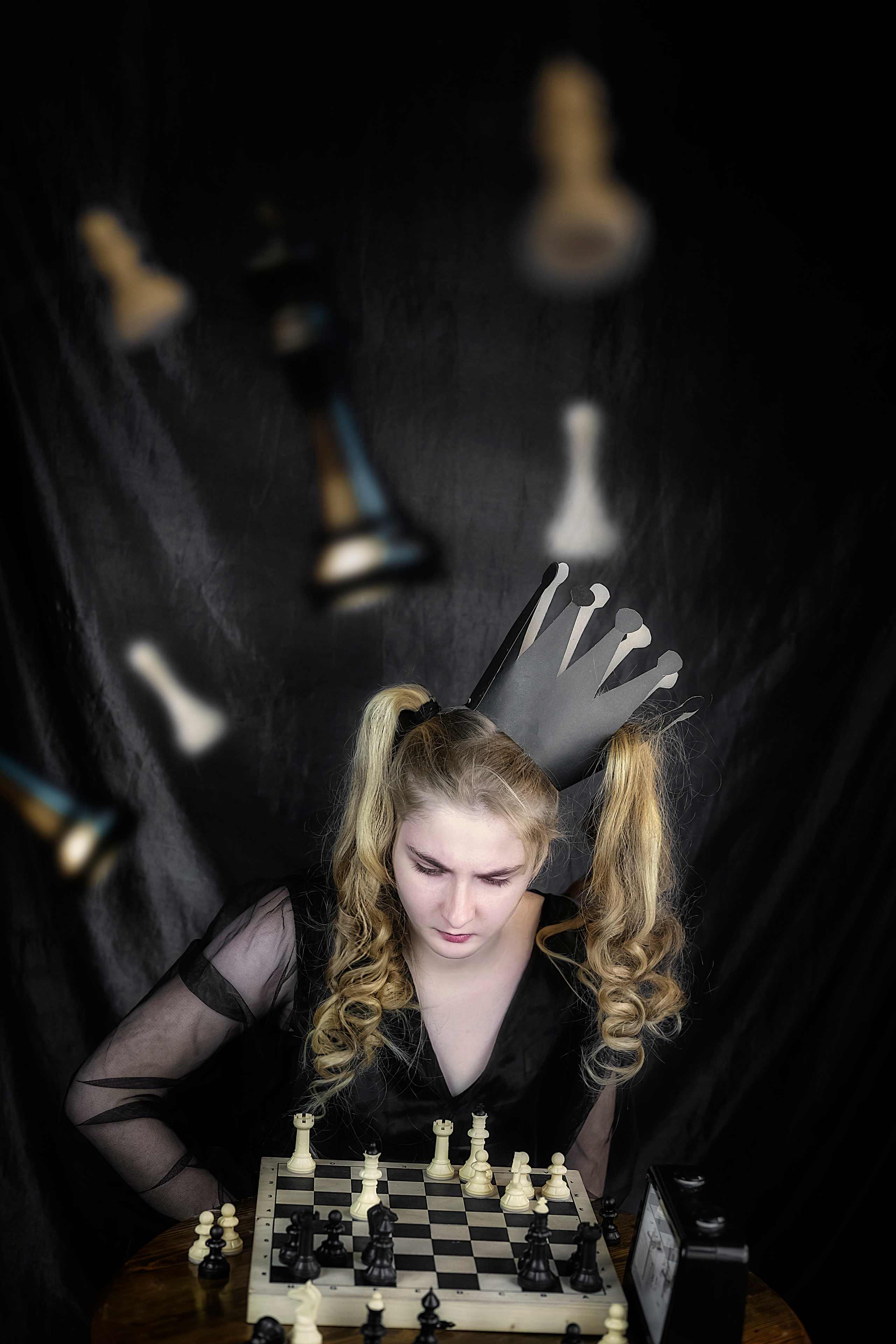 Шахматная королева. Семейный детский фотограф Краснодарский край Оксана Колос