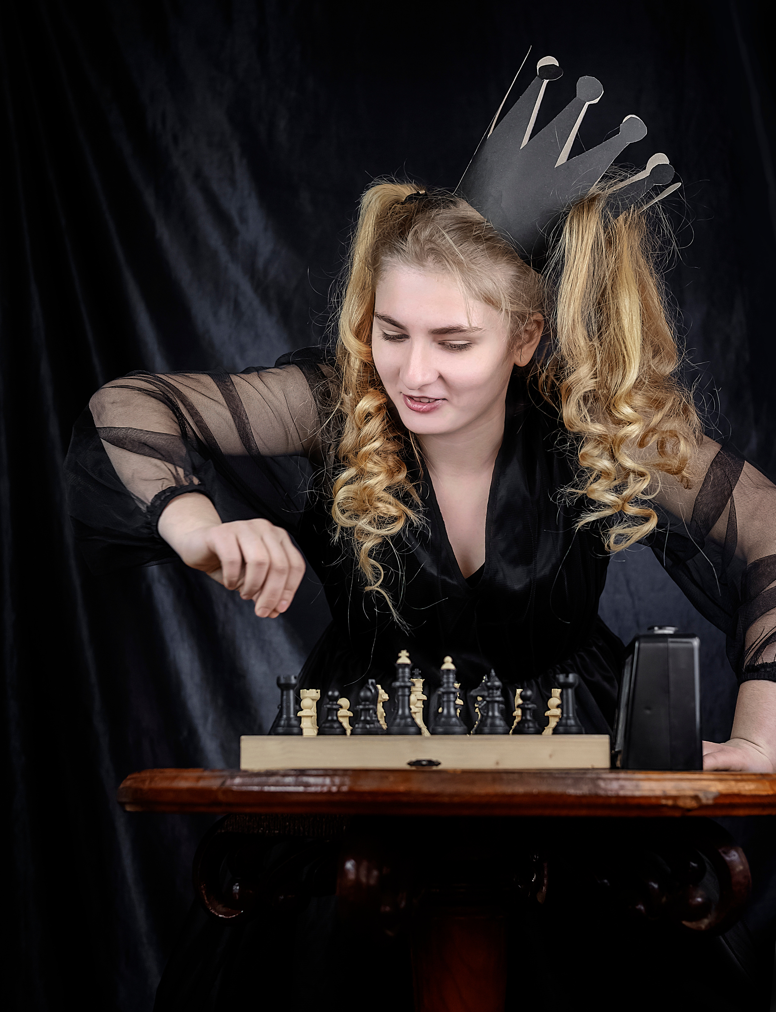 Шахматная королева. Семейный детский фотограф Краснодарский край Оксана Колос