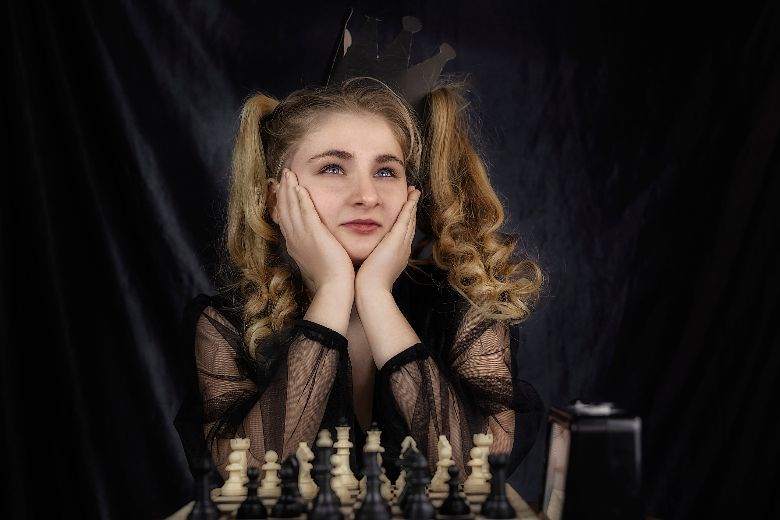 Шахматная королева. Семейный детский фотограф Краснодарский край Оксана Колос