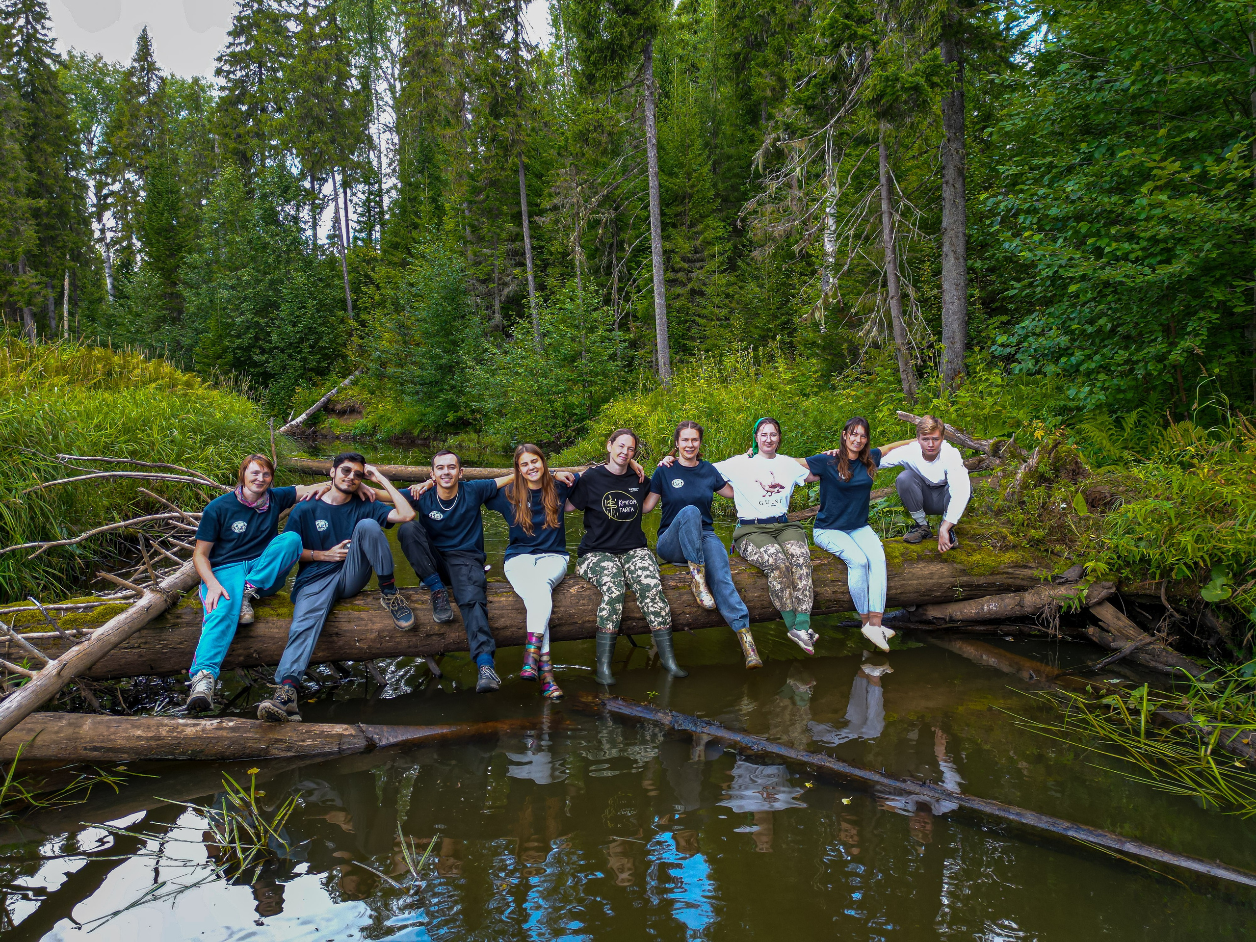 Команда "Заповедное дело РГО" в нацпарке Койгородский