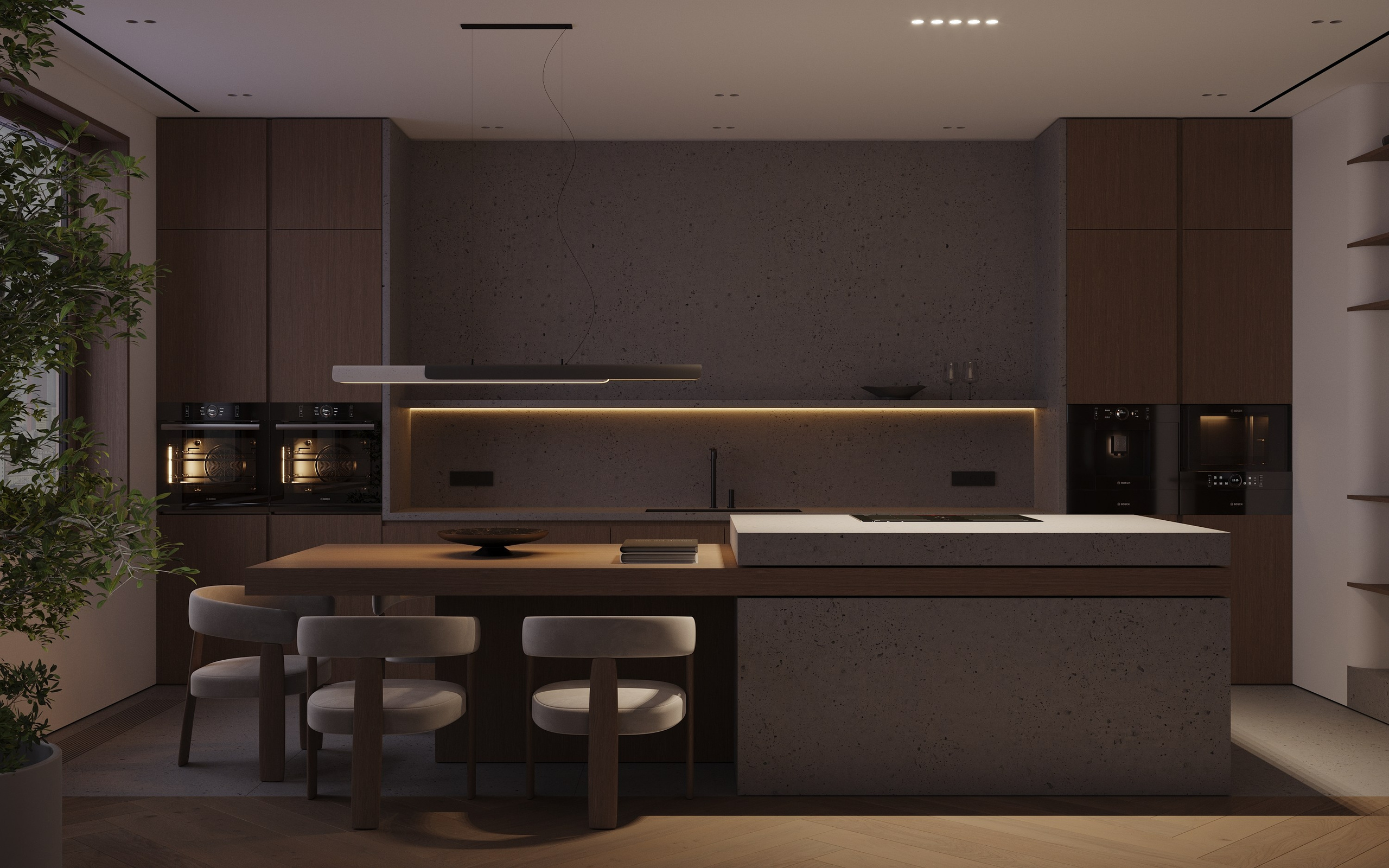 Кухня- гостиная. 3D визуализатор