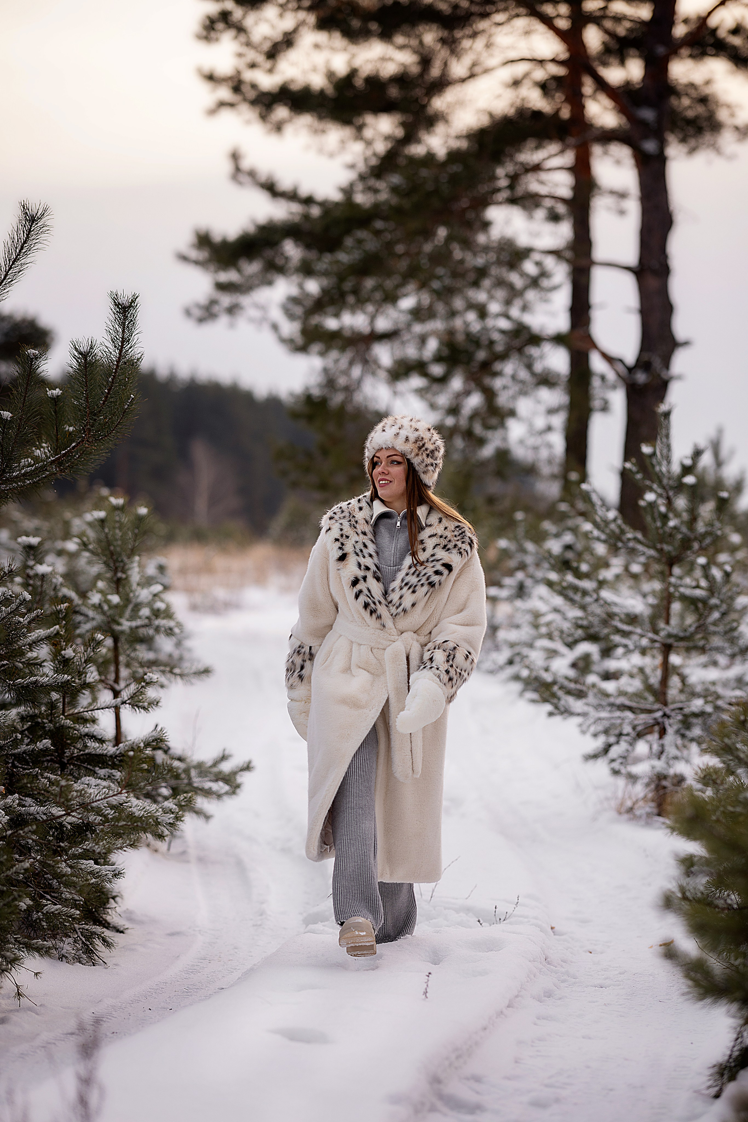 Съемка в зимнем лесу. Фотограф Ульянкина Мария