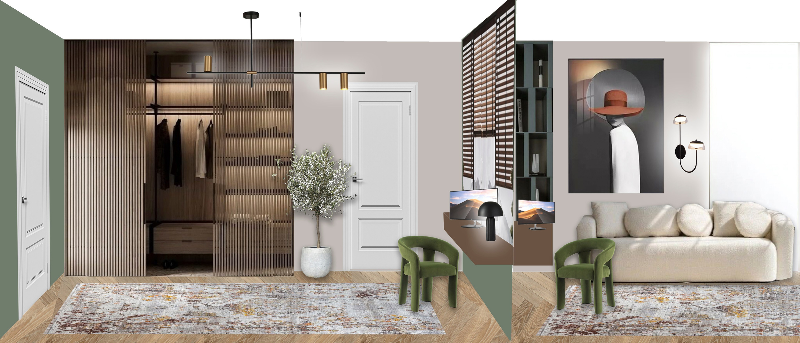 «Три в одном: компромисс как искусство». Modern Muf: студия интерьерного дизайна