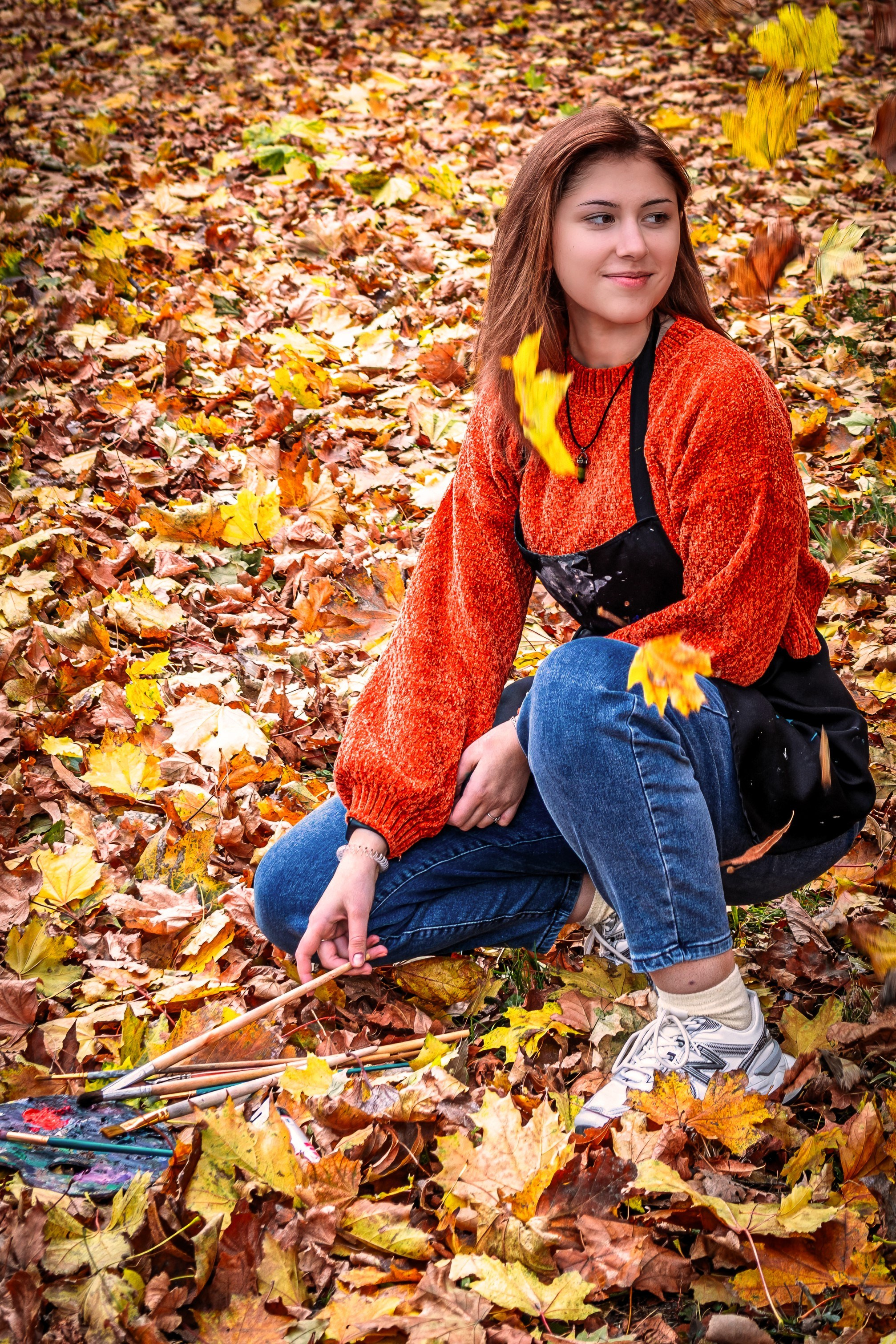 Яркая прогулка среди осенней листвы. Фотограф в РФ и ЛНР Юлия Федосеева