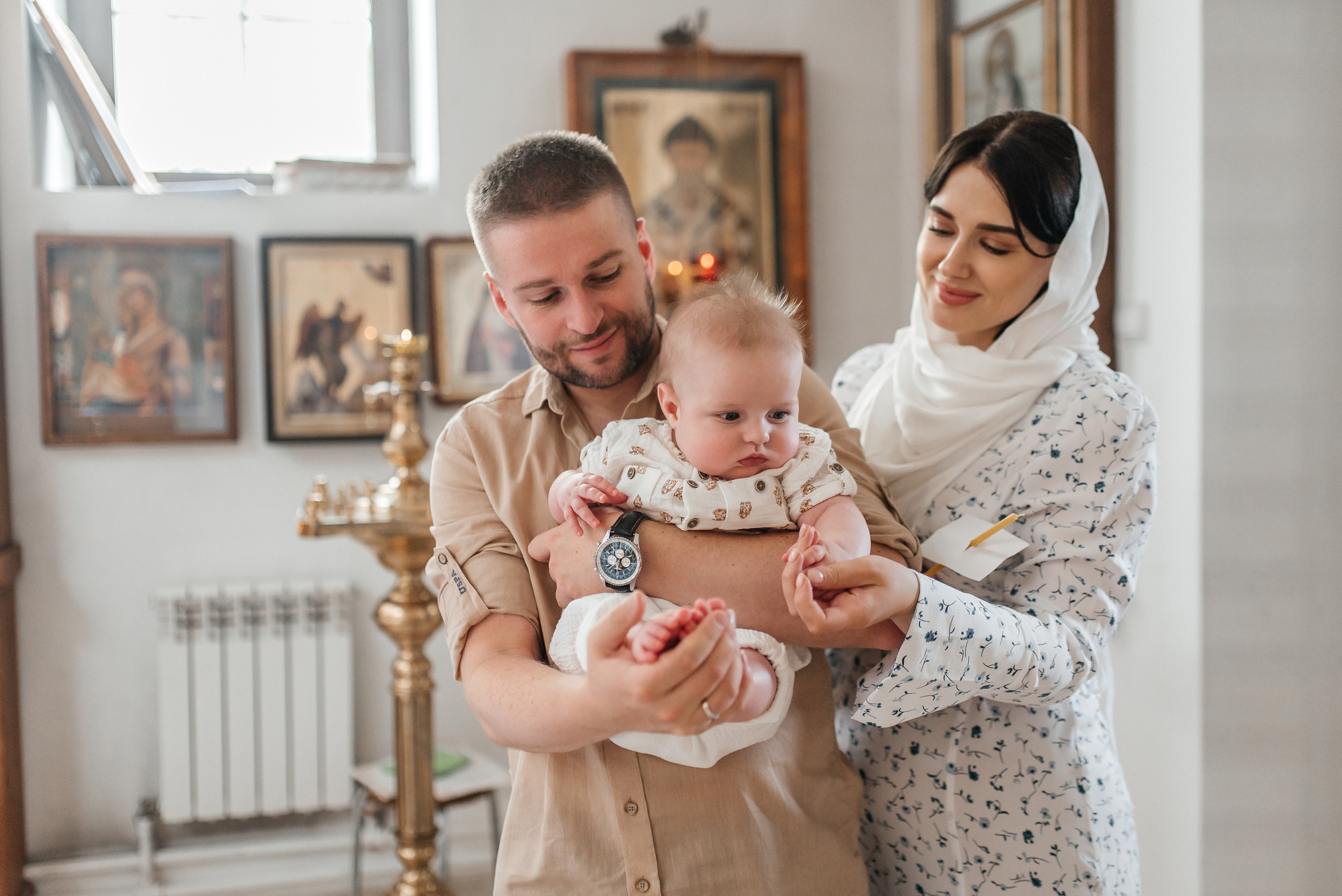 Крещение Александра. Семейный и детский фотограф Анастасия Иванова