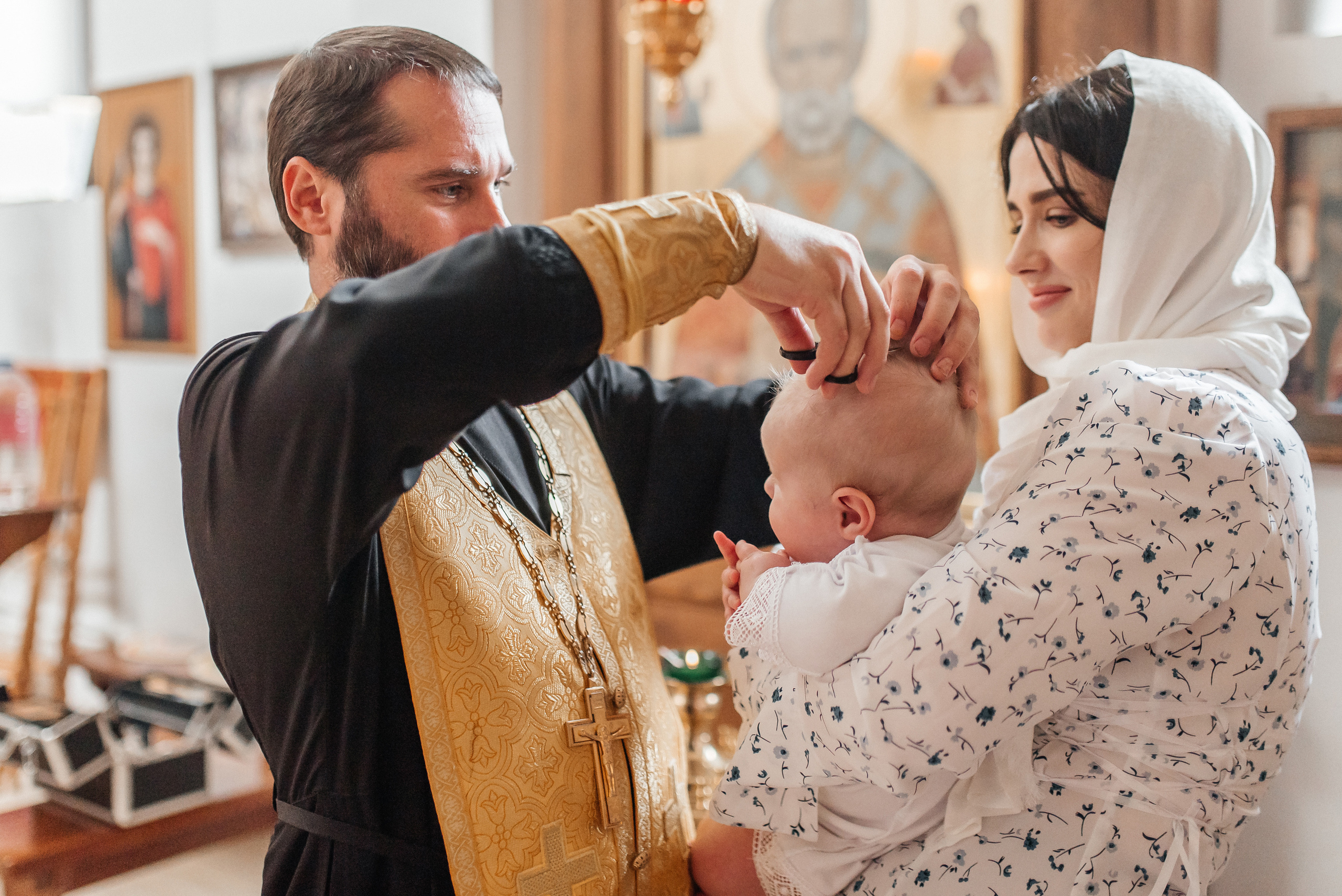 Крещение Александра. Семейный и детский фотограф Анастасия Иванова