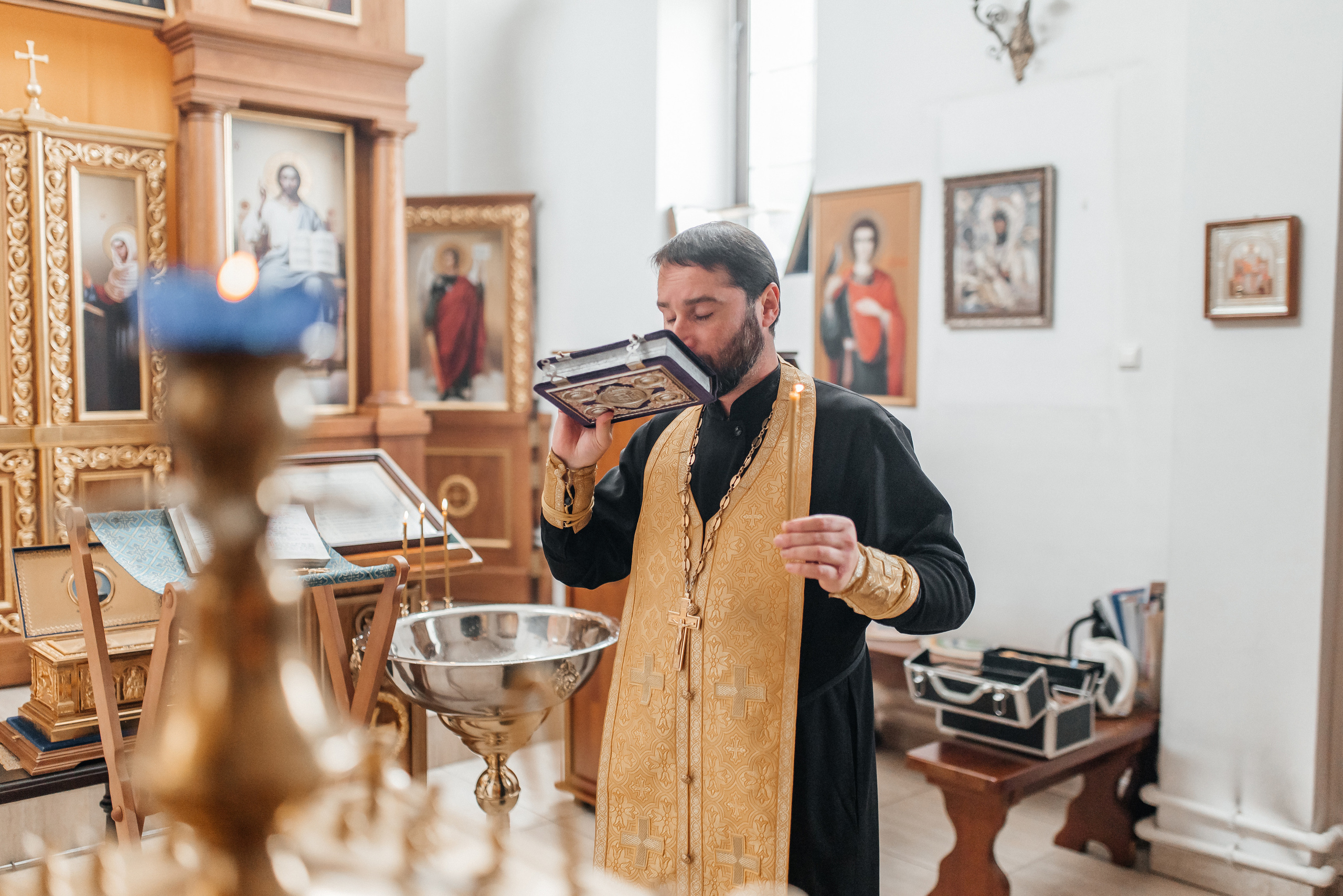 Крещение Александра. Семейный и детский фотограф Анастасия Иванова
