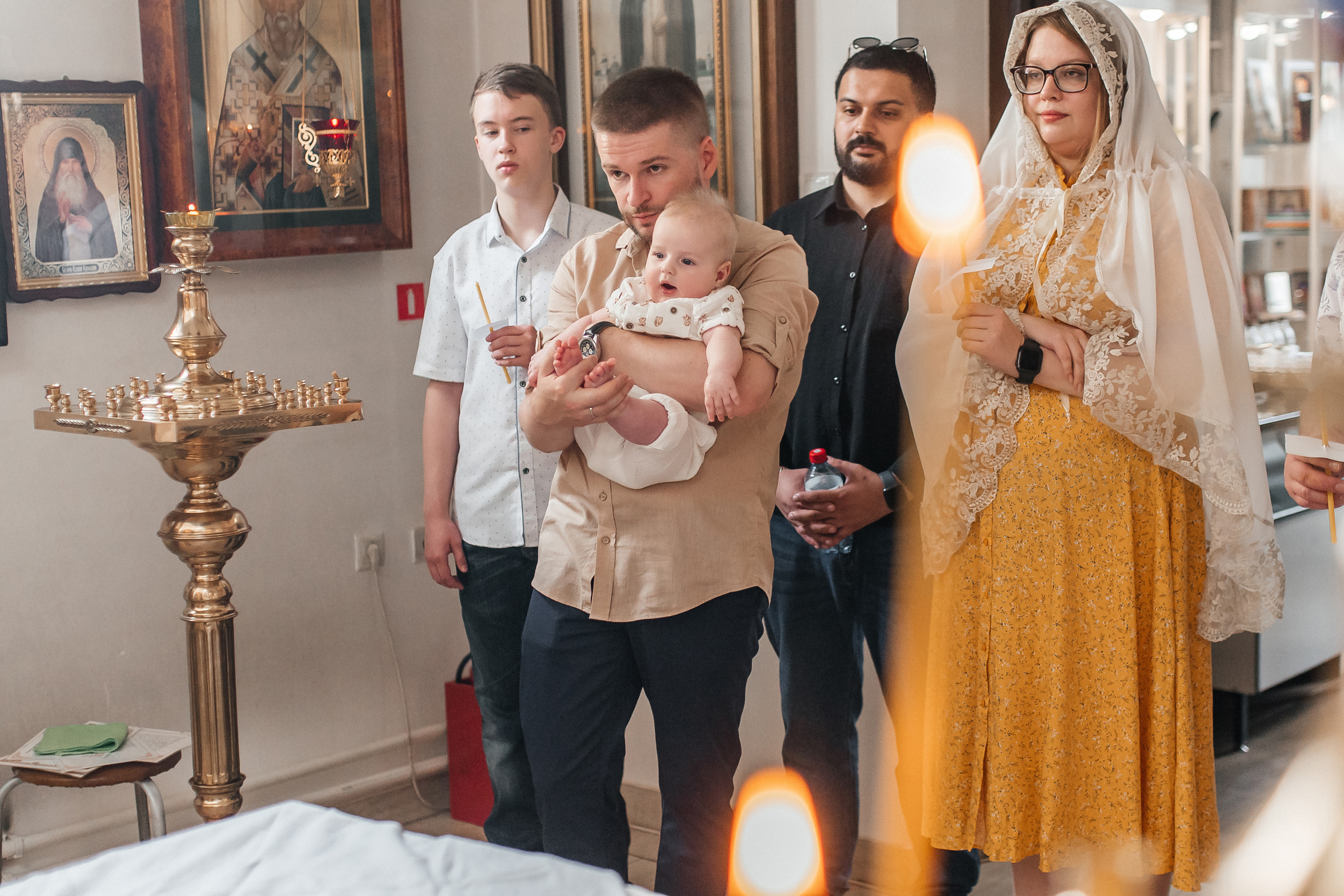 Крещение Александра. Семейный и детский фотограф Анастасия Иванова