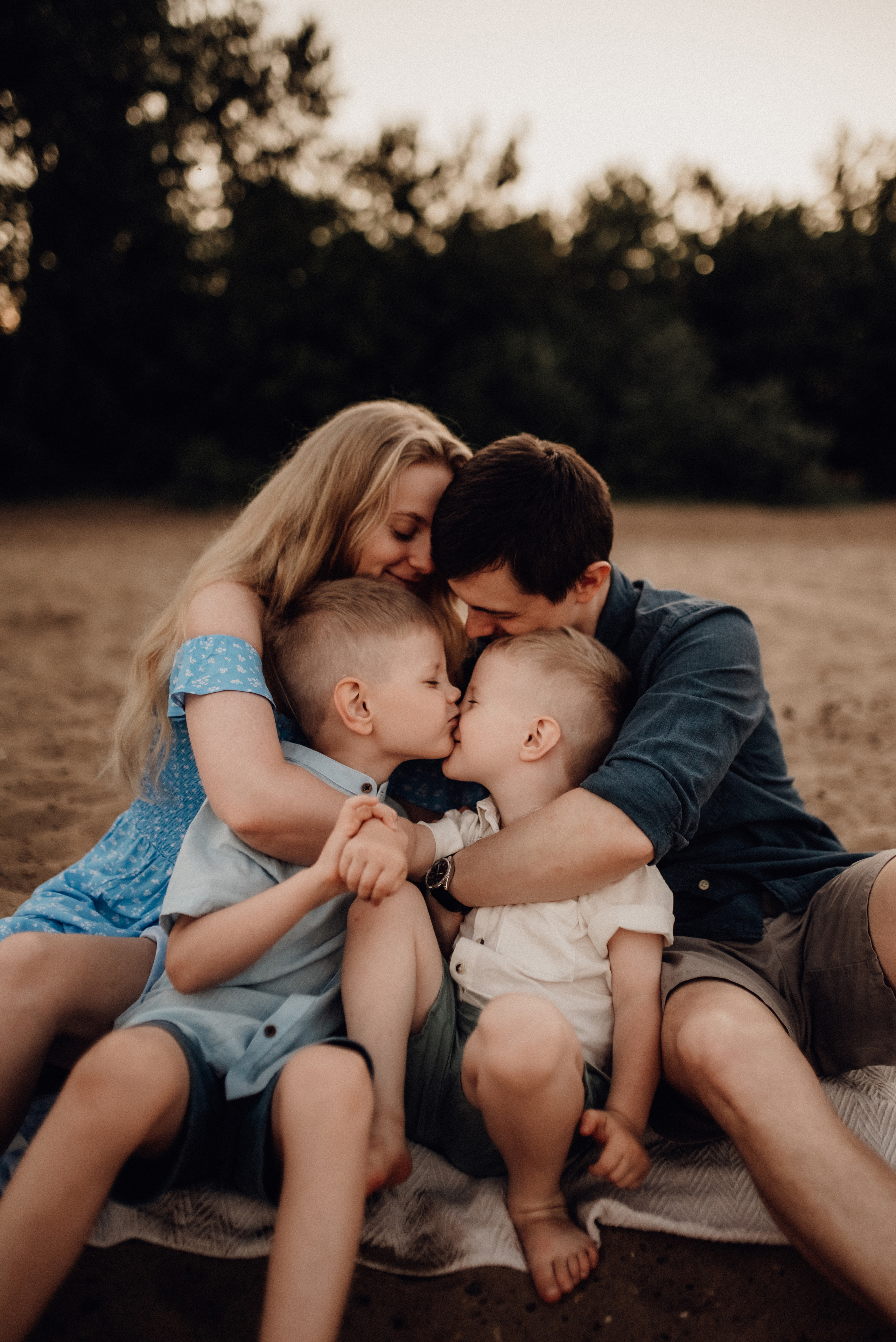 Юля, Андрей, Миша, Лёва. Семейный и детский фотограф Анастасия Иванова