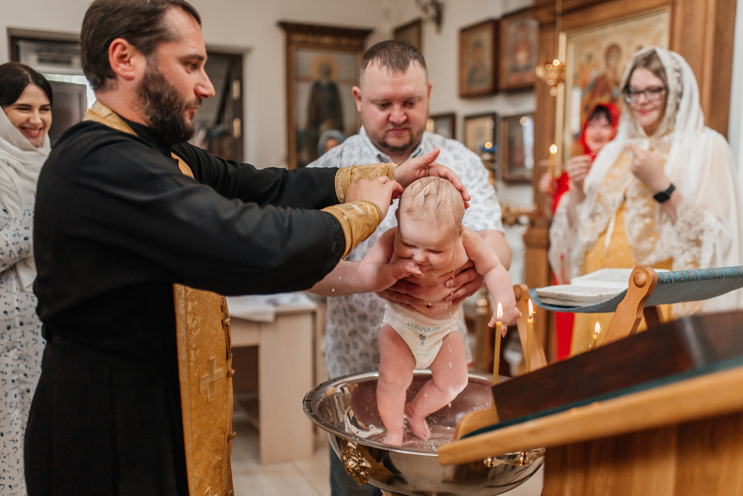 Крещение Александра. Семейный и детский фотограф Анастасия Иванова