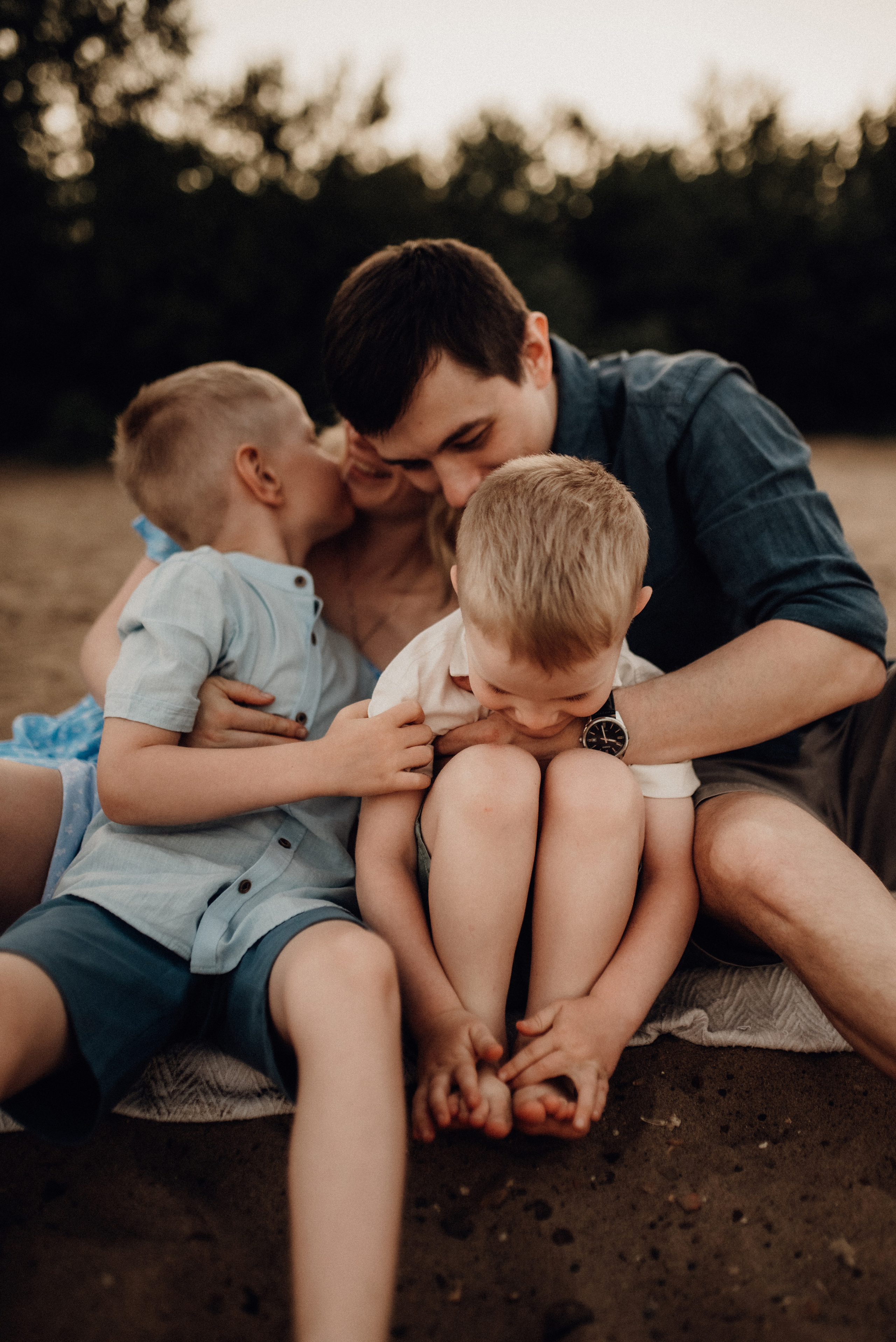 Юля, Андрей, Миша, Лёва. Семейный и детский фотограф Анастасия Иванова