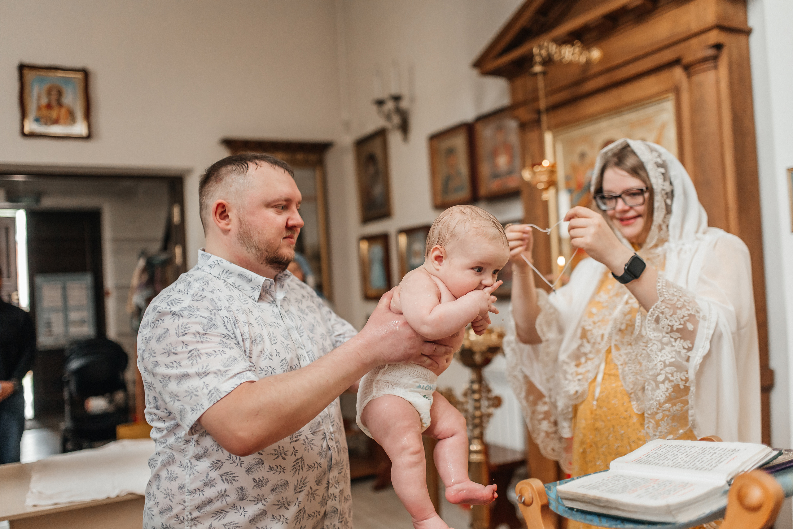 Крещение Александра. Семейный и детский фотограф Анастасия Иванова