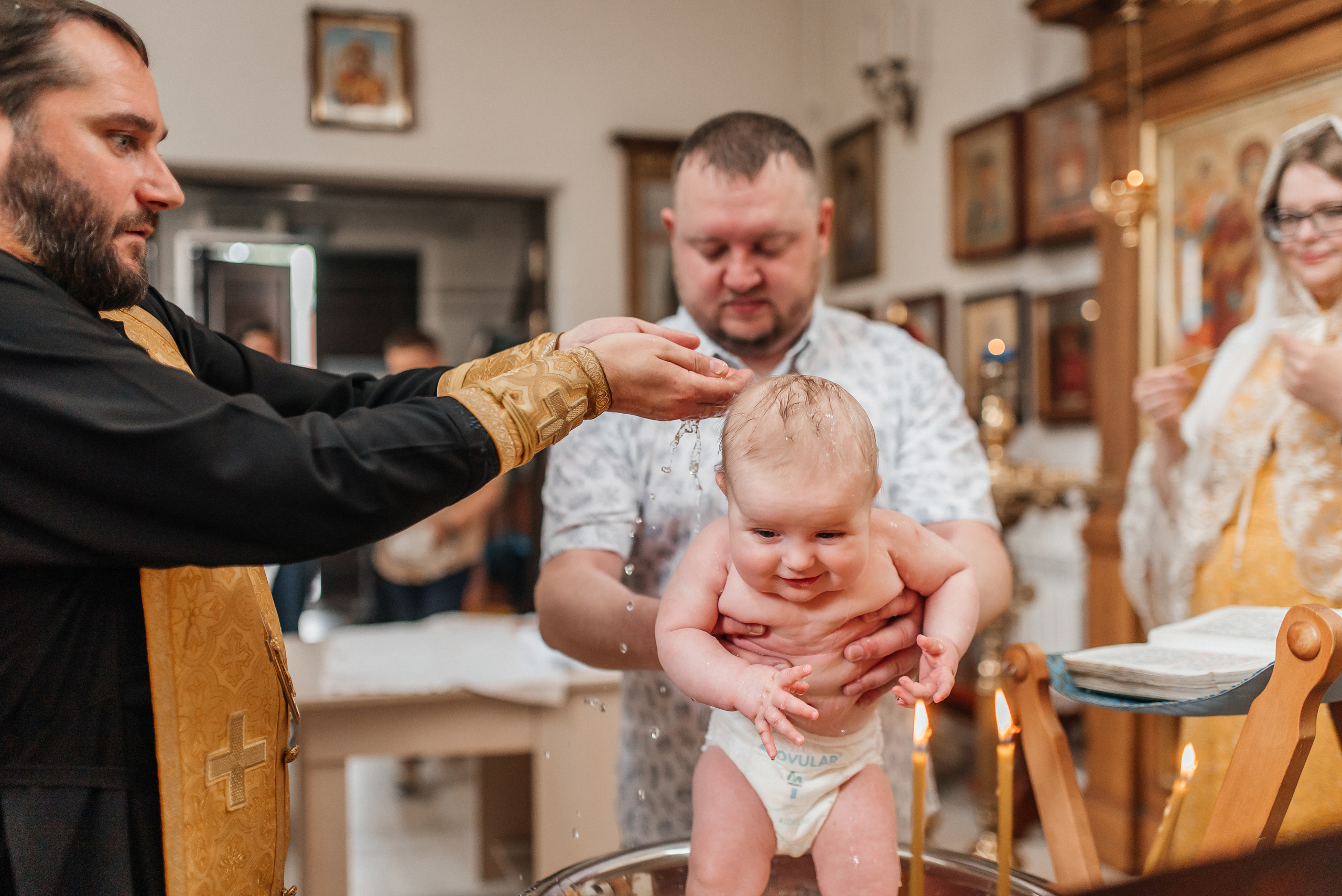 Крещение Александра. Семейный и детский фотограф Анастасия Иванова
