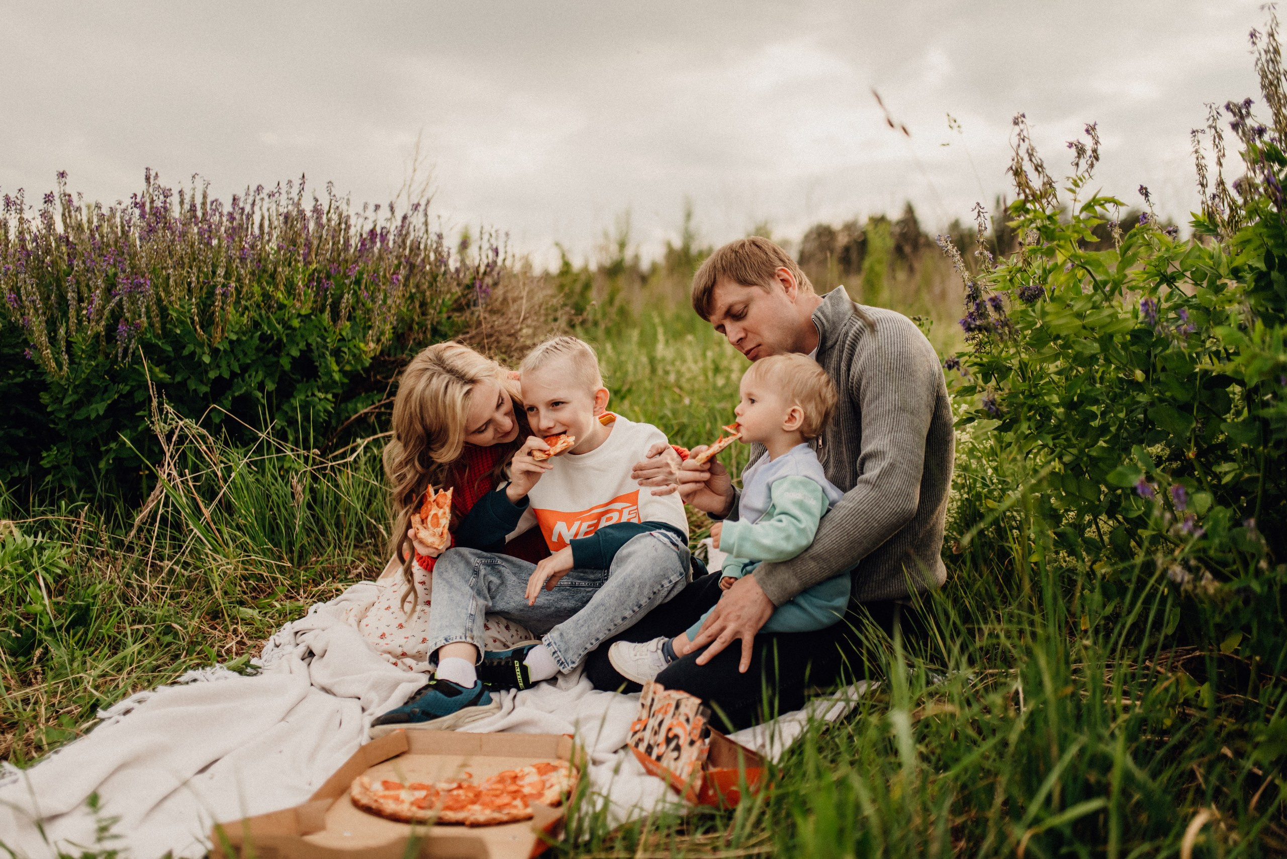 Лена, Женя, Мирон, Ян. Семейный и детский фотограф Анастасия Иванова