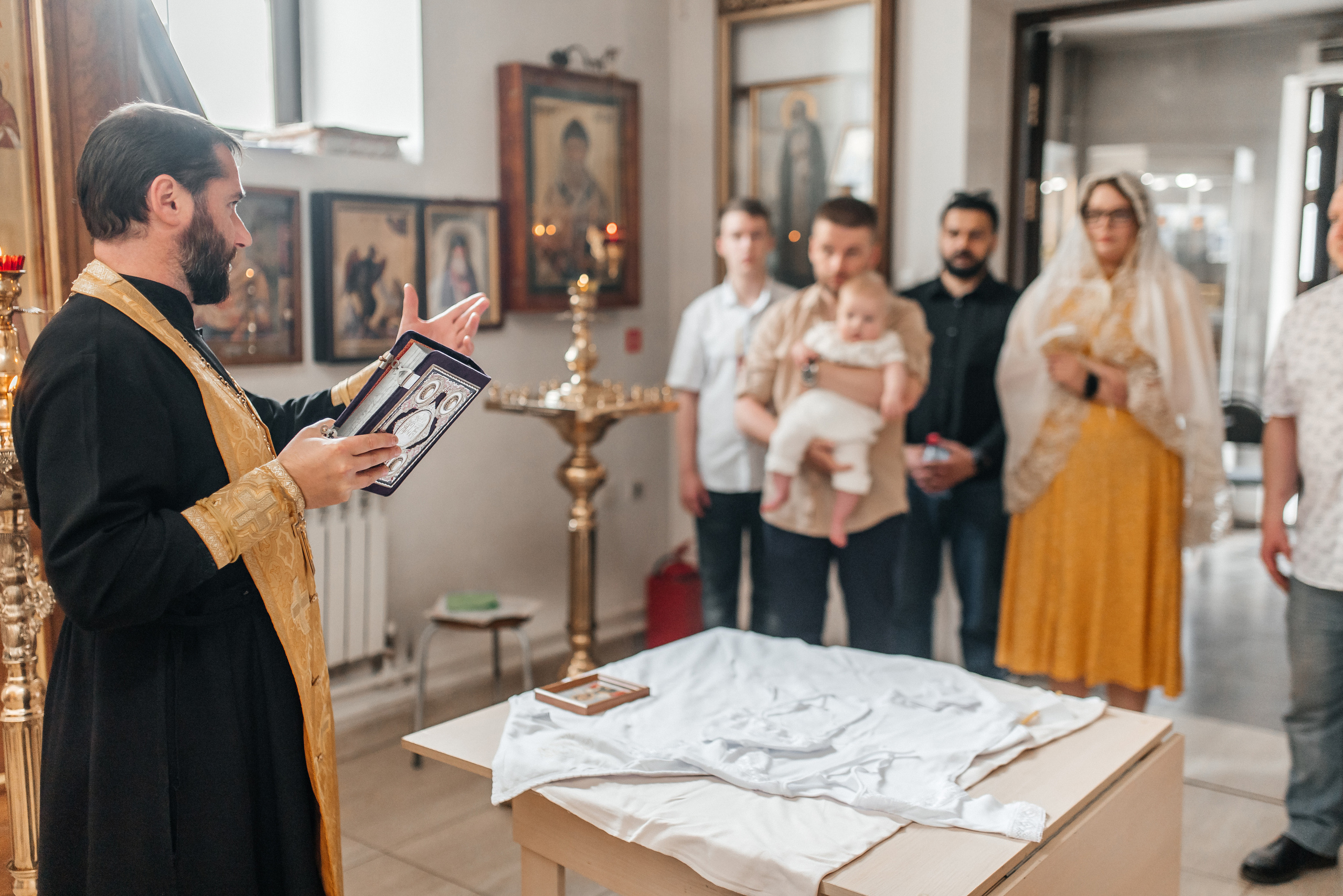 Крещение Александра. Семейный и детский фотограф Анастасия Иванова