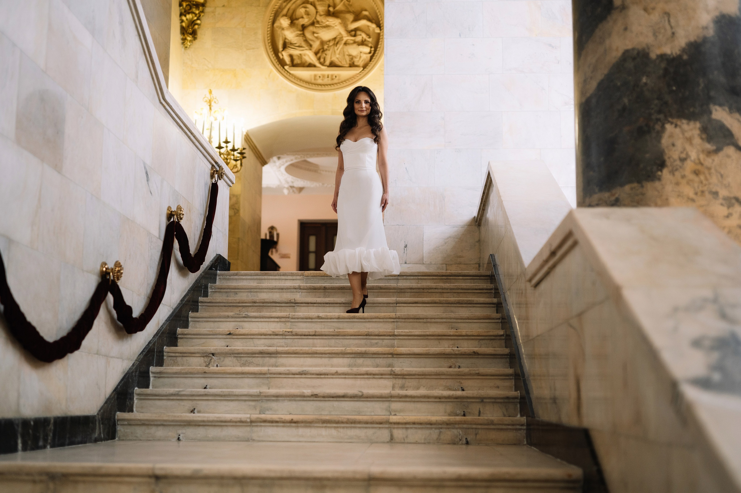 Свадебная фотосессия Лилии и Романа, прогулка в центре Москвы. Свадебный фотограф в Тамбове Павел Четвертков