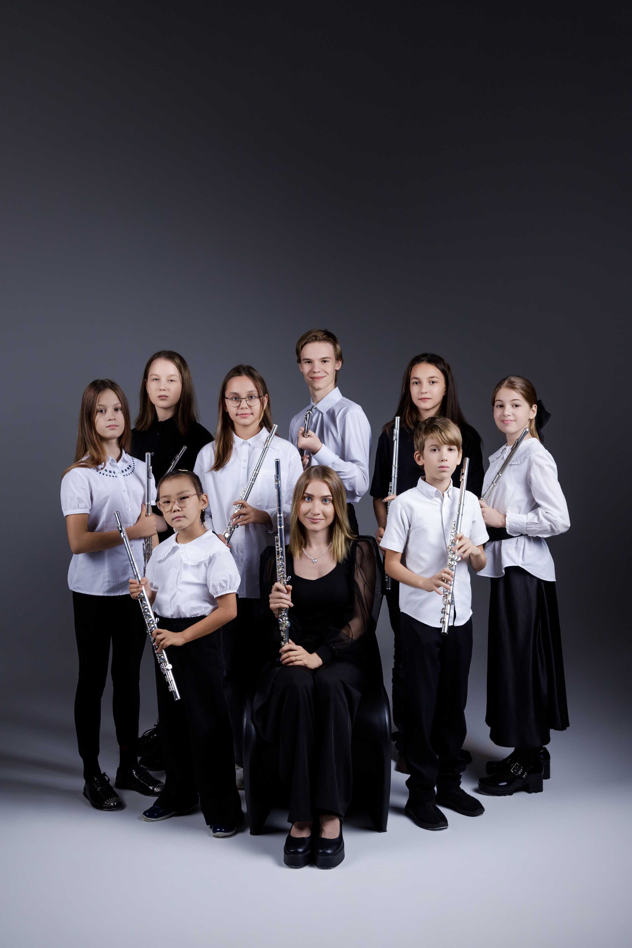 Флейтовый класс Юлии Попружной. Фотограф Новосибирск Анна Полонова