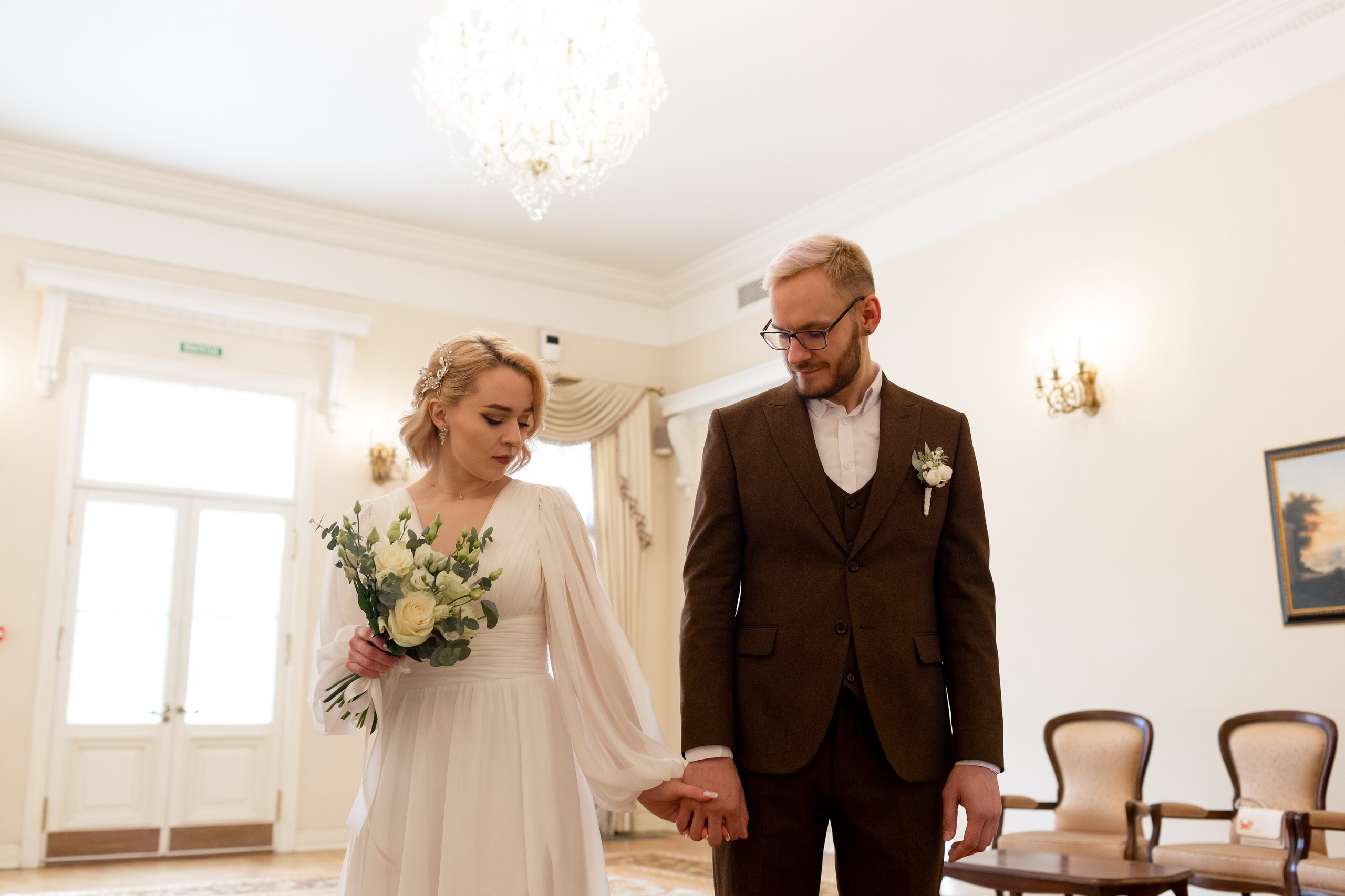 Как выглядит внутри дворец бракосочетания в Пушкине.